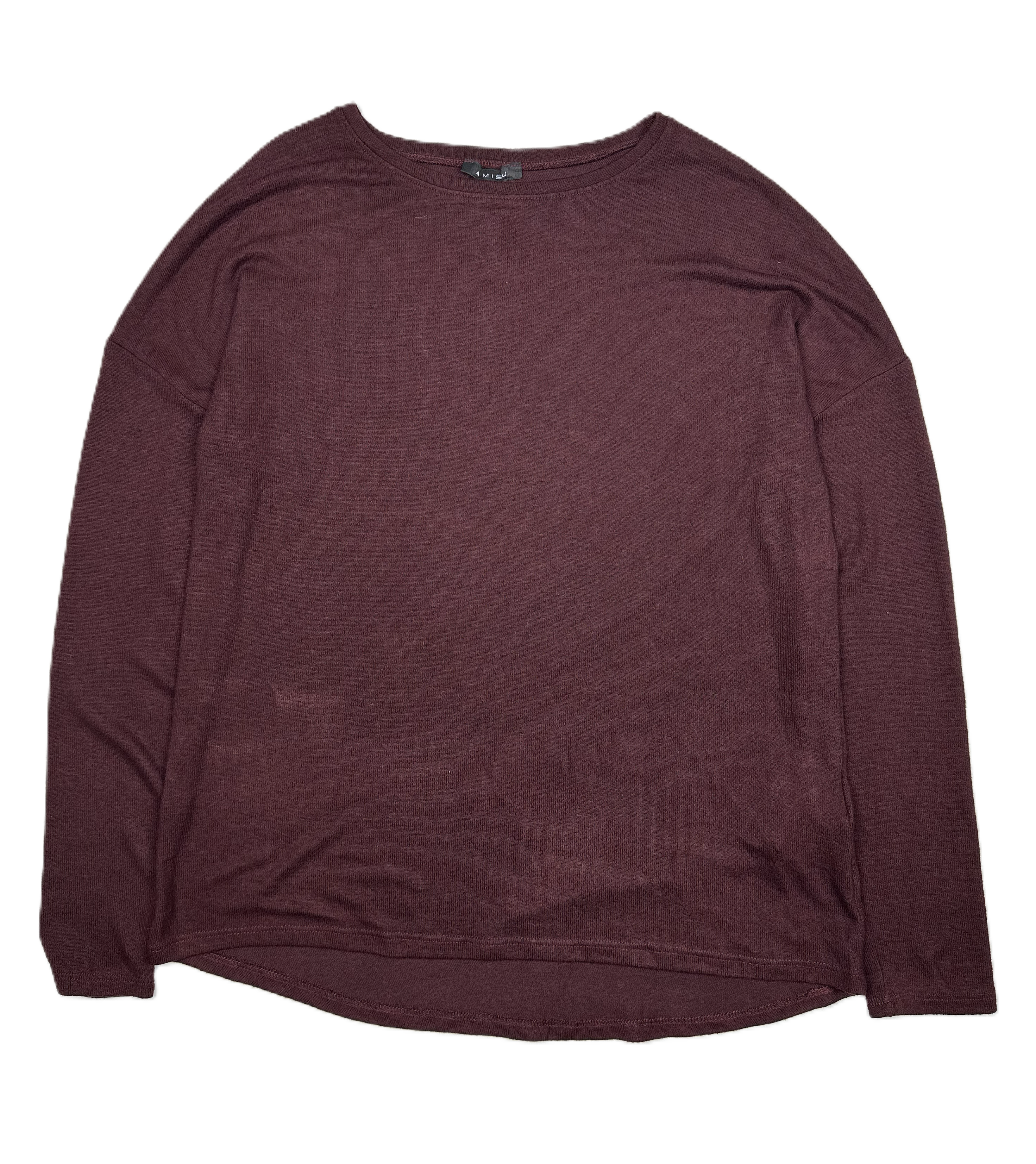 Amisu – Knit | Bordeaux Viscose Blend (fits men’s M–L)