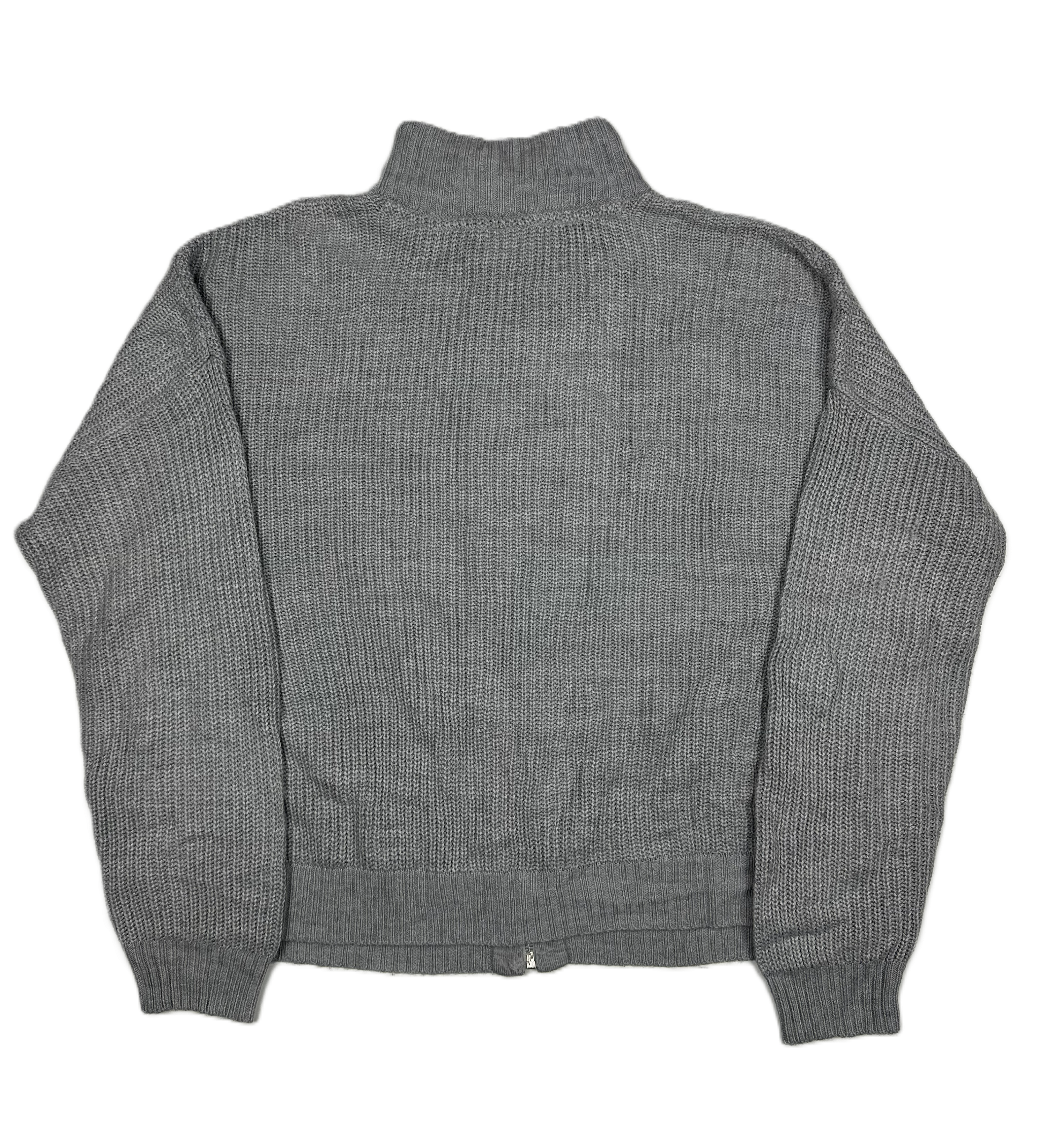 bonprix – Light Grey Zip Knit (EU 44/46)