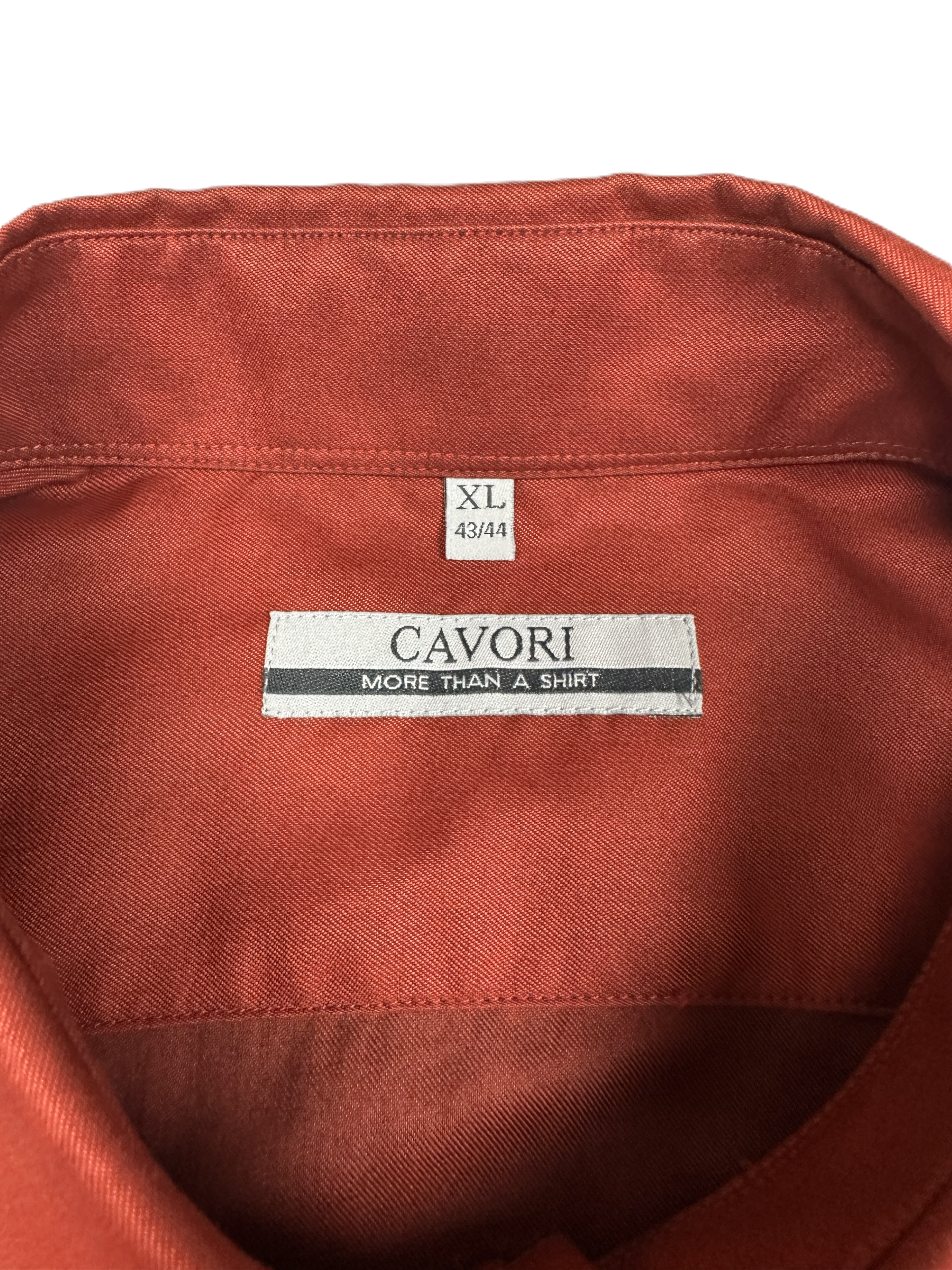 Cavori – Shirt | Red Cotton-Elastane (XL)