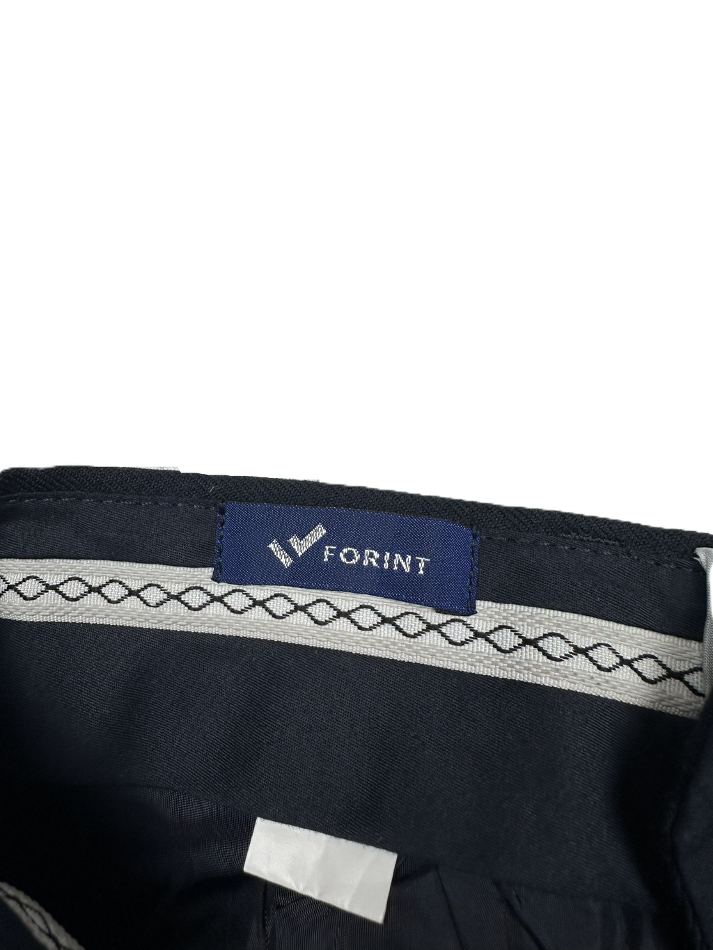 Forint – Suit Trousers | Modern Navy Cotton-Elastane (EU 48 / W33–34)