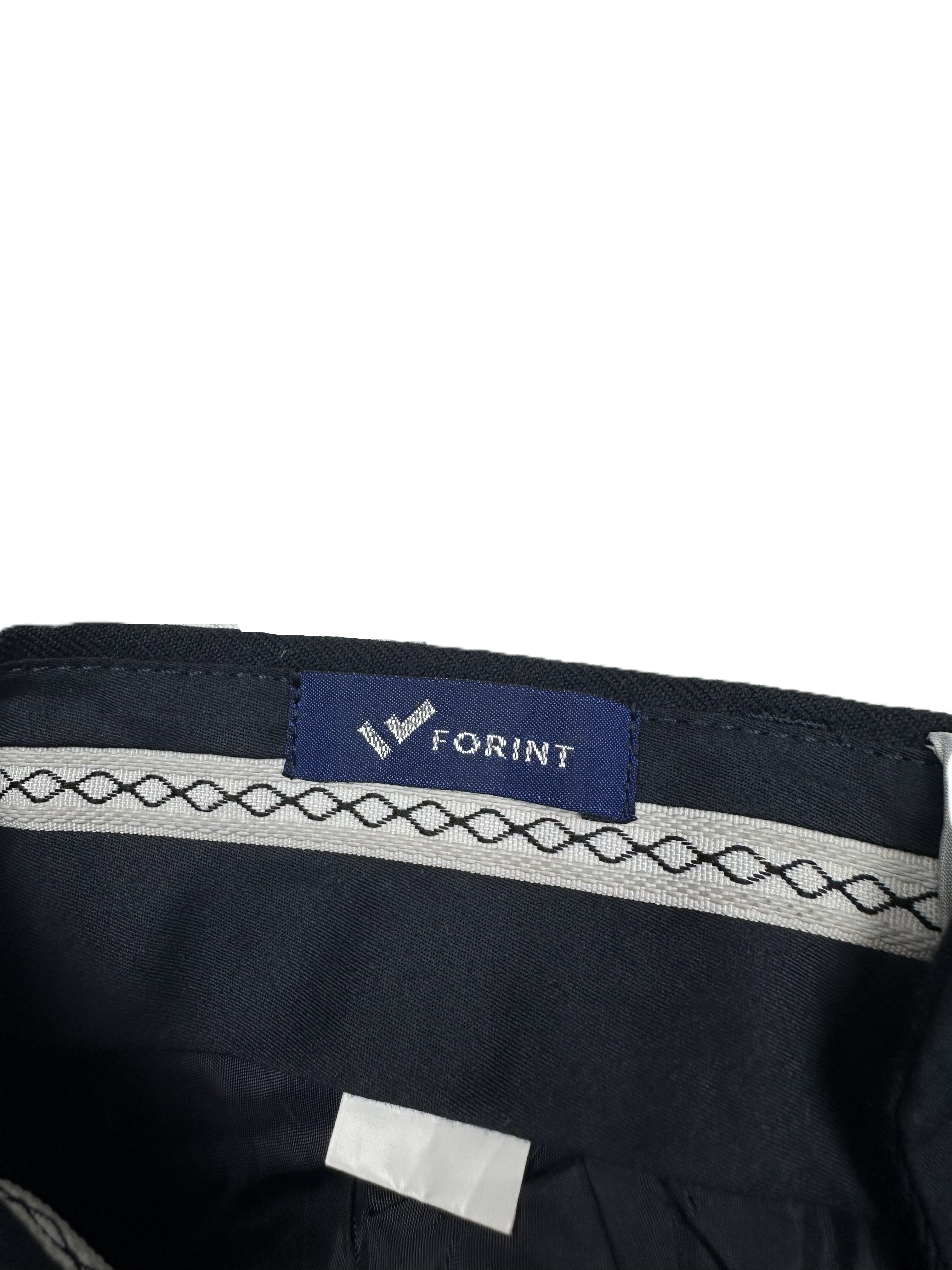Forint – Suit Trousers | Modern Navy Cotton-Elastane (EU 48 / W33–34)