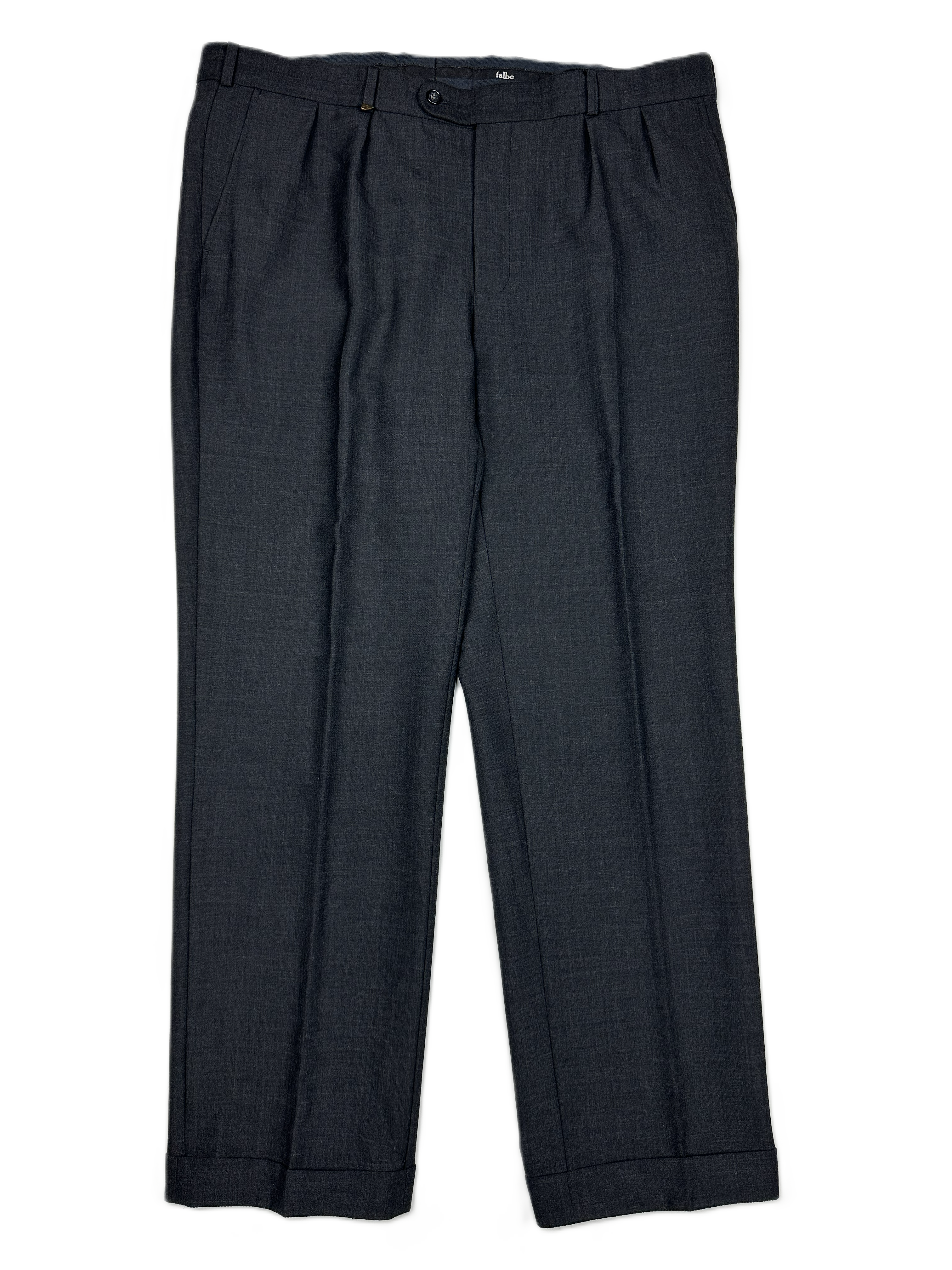 Falbe – Suit Trousers | Black Cotton-Elastane (EU 56–58 / W40)