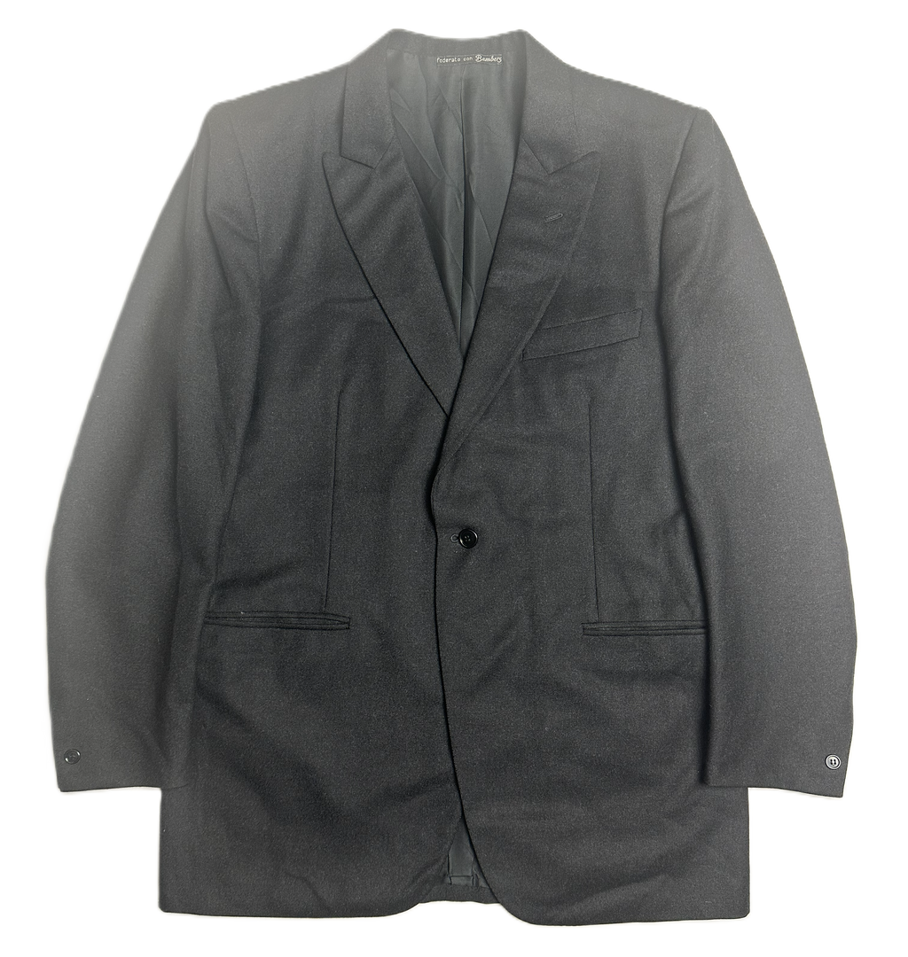 Confiti – Sakko | Black Wool • Bemberg Lining (EU 48)