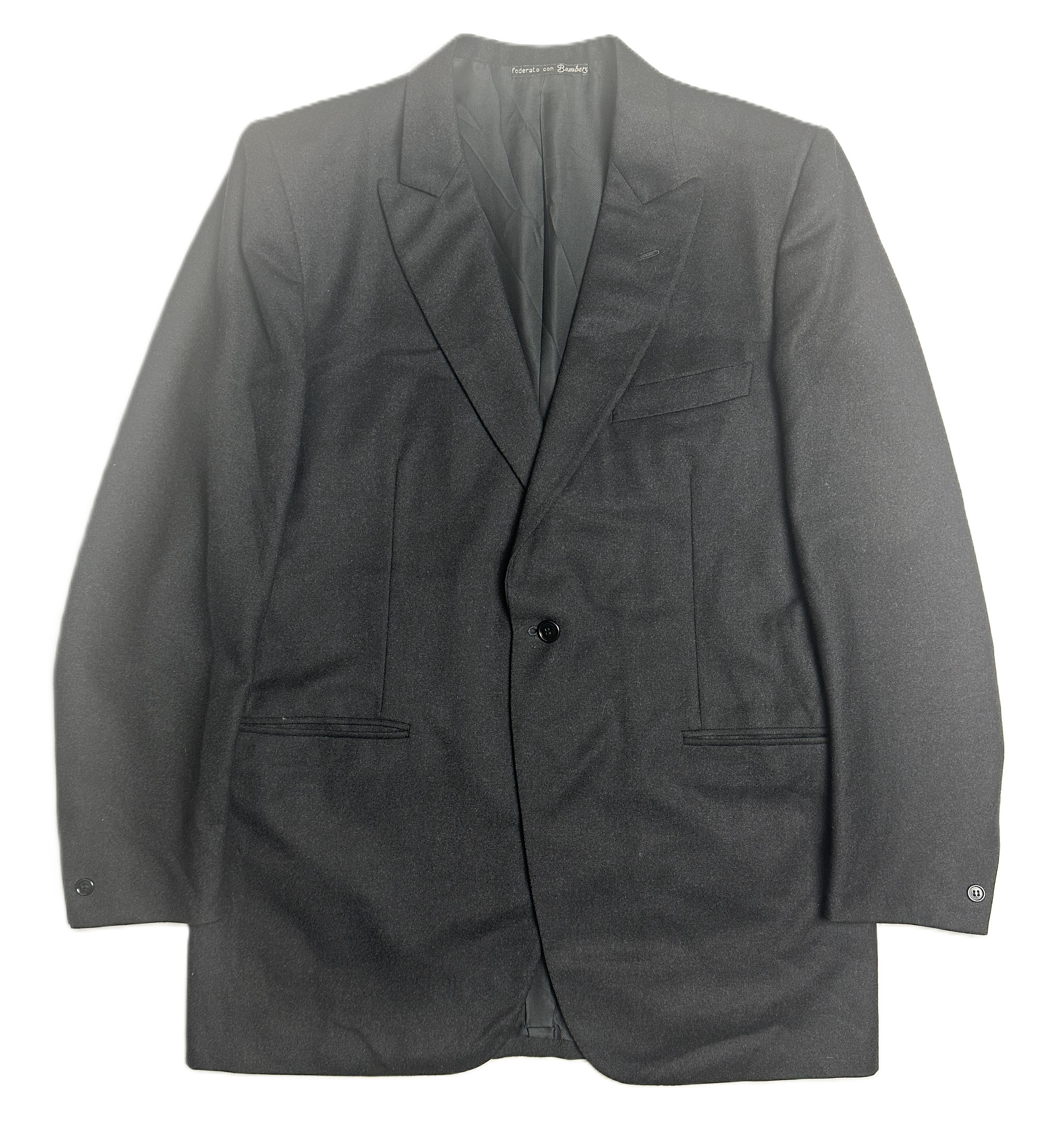 Confiti – Sakko | Black Wool • Bemberg Lining (EU 48)