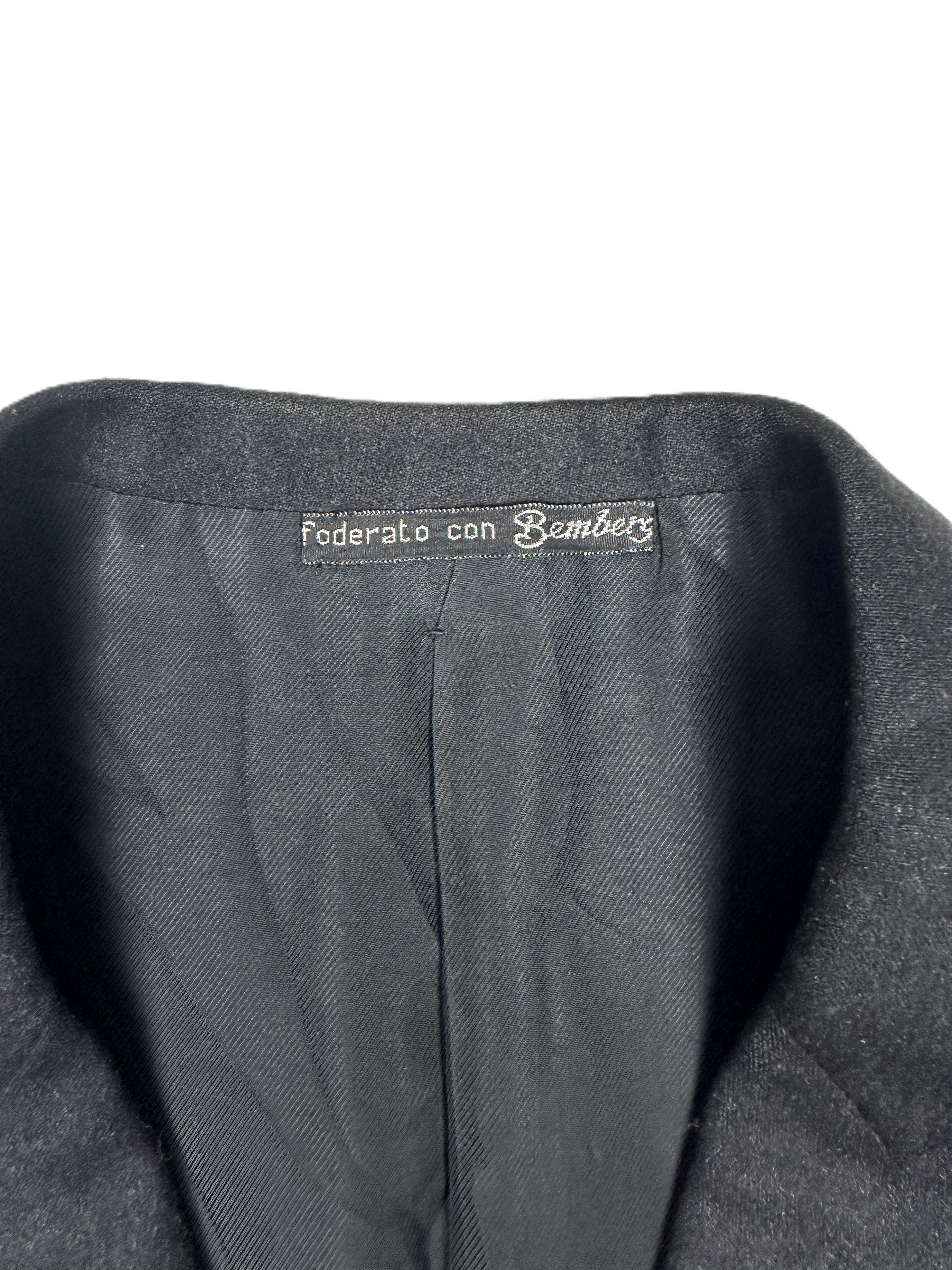 Confiti – Sakko | Black Wool • Bemberg Lining (EU 48)