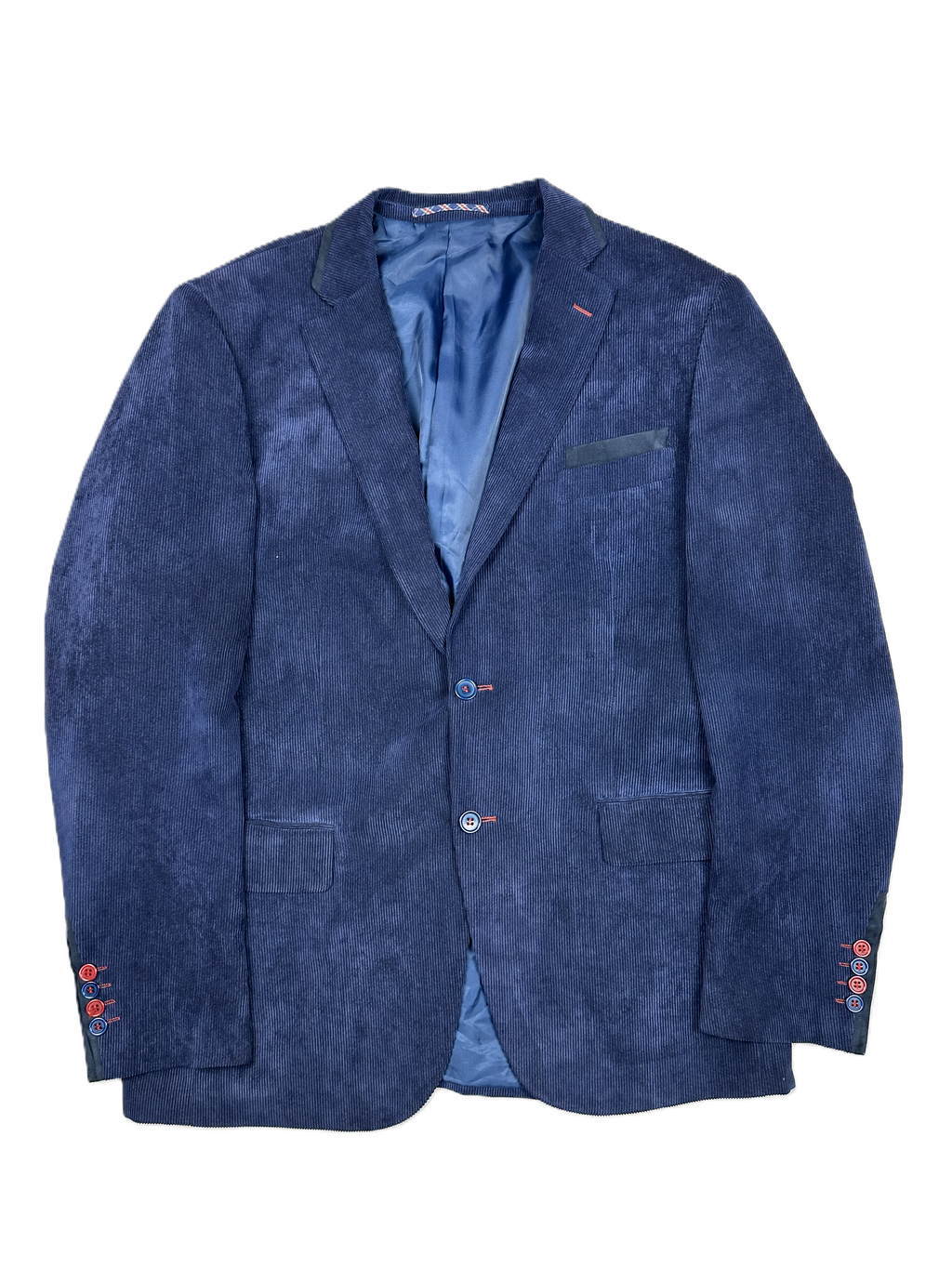 Sakko | Dark Blue Ribbed Texture (EU 50)