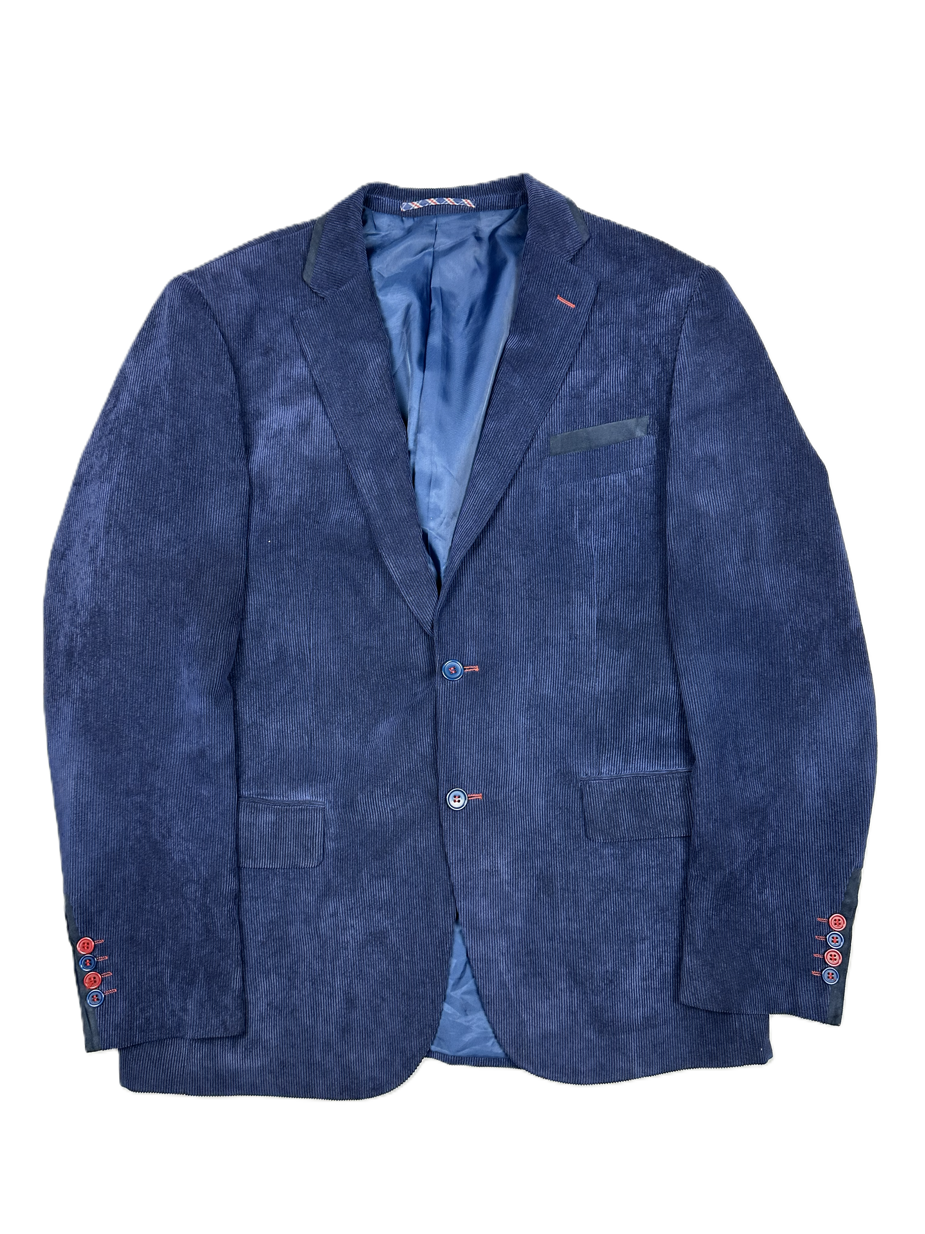 Sakko | Dark Blue Ribbed Texture (EU 50)