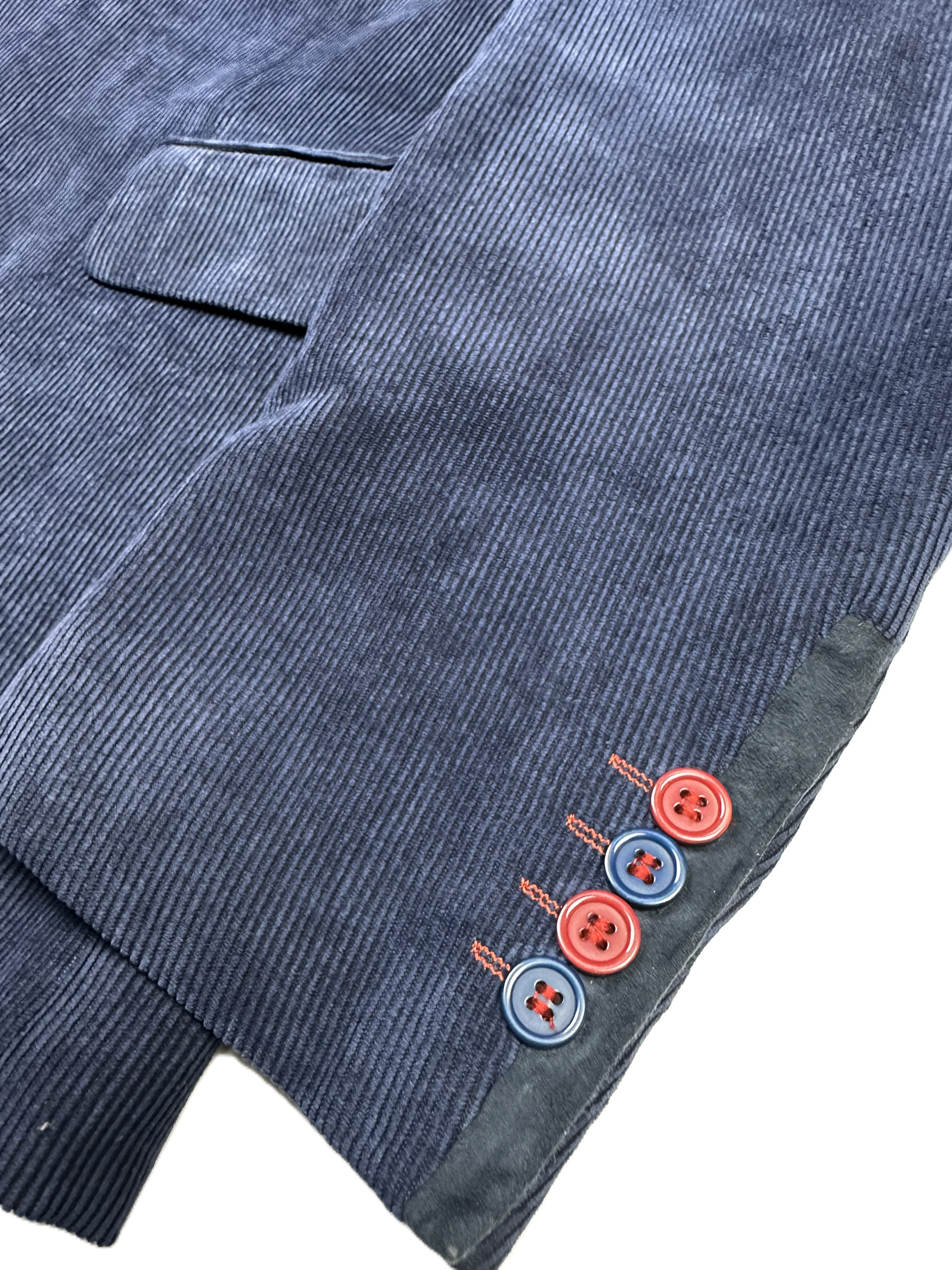 Sakko | Dark Blue Ribbed Texture (EU 50)