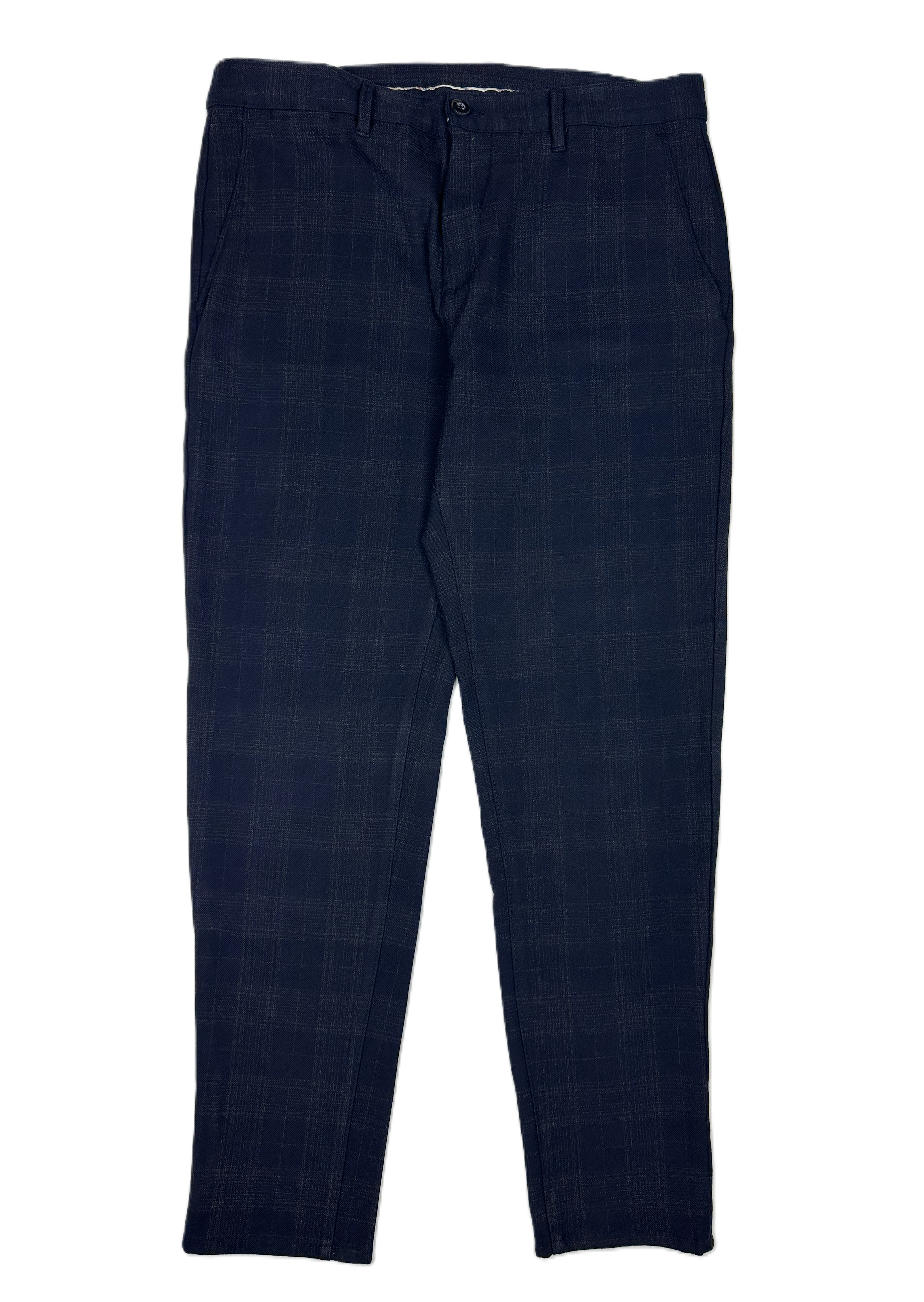 Zara – Suit Trousers | Dark Blue Viscose Blend (EU 50 / W36)