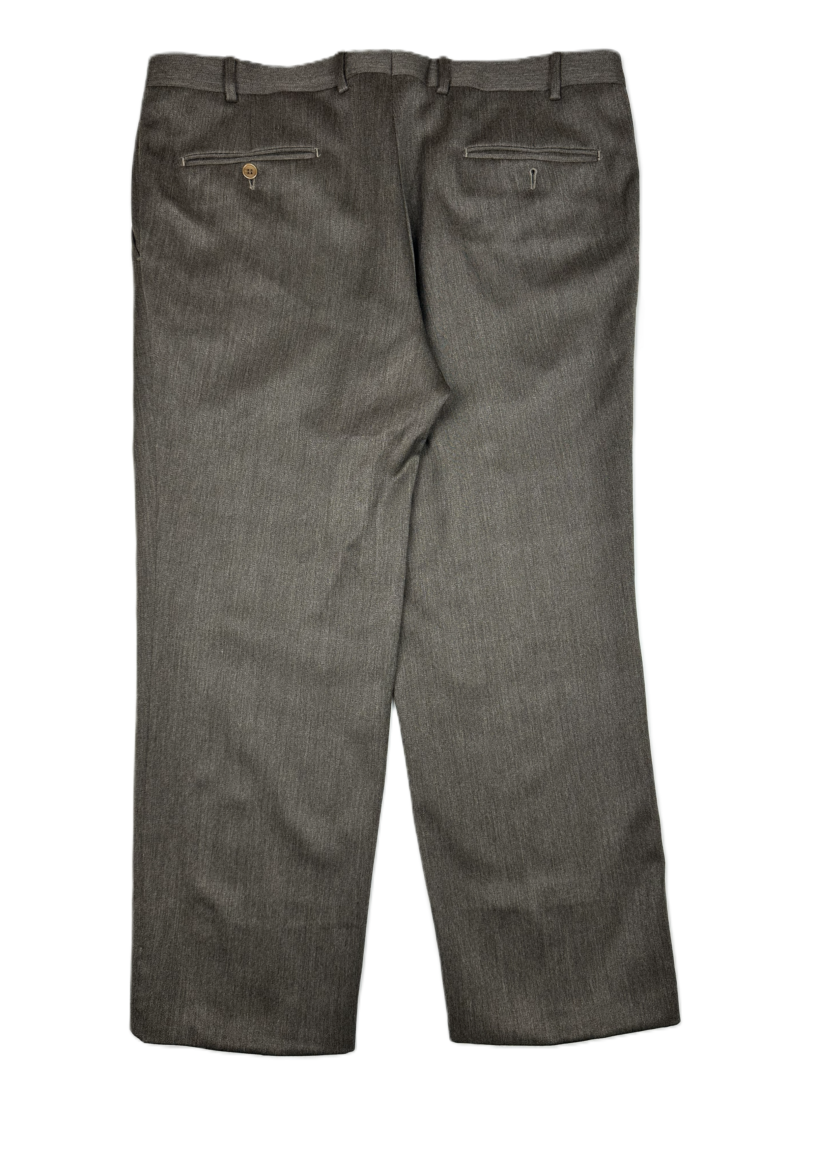 Lebole Valentino – Suit Trousers | Brown Virgin Wool (EU 56–58 / W40–41)