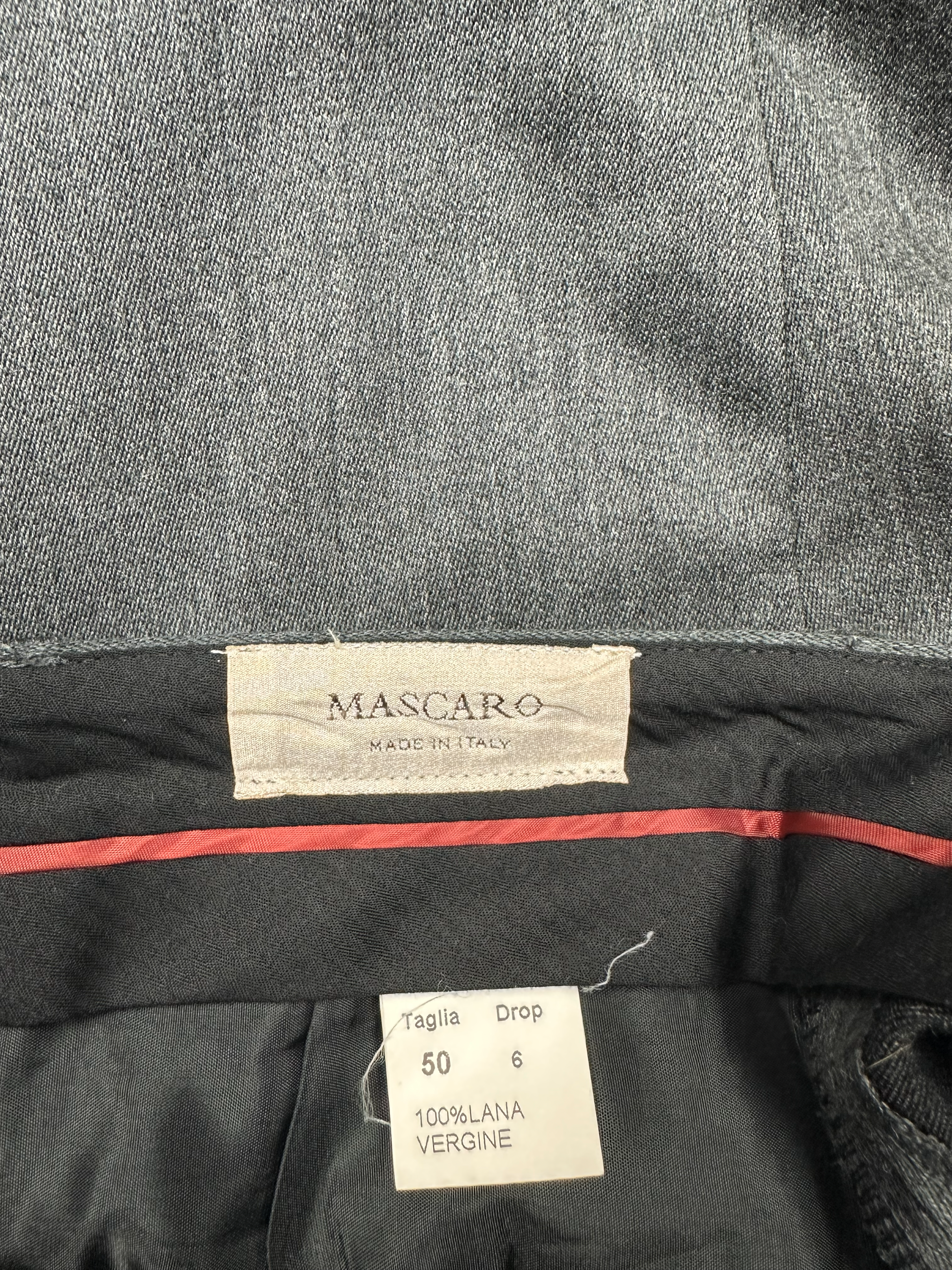 Mascaro – Suit Trousers | Dark Grey Virgin Wool (EU 48 / W33)