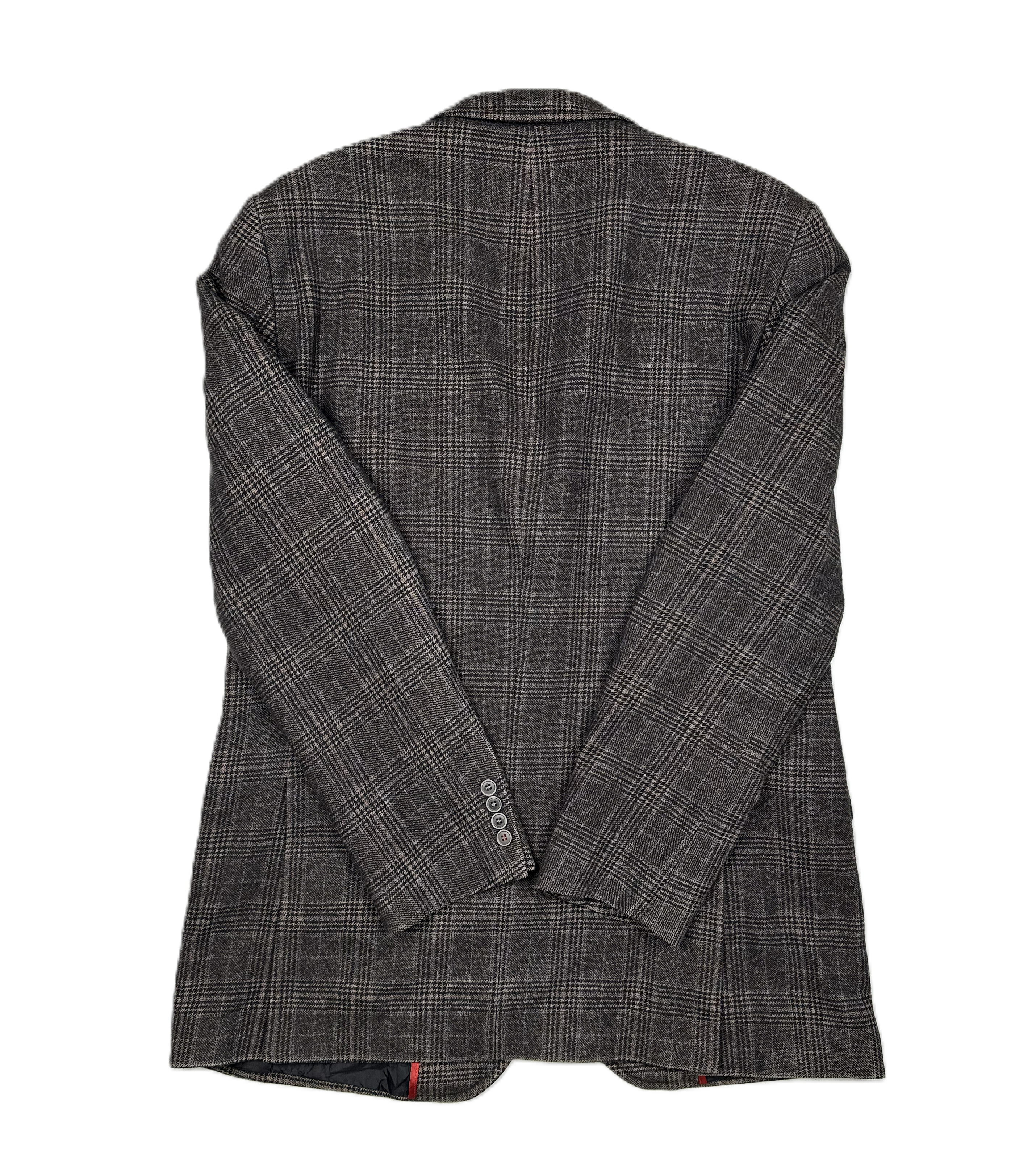 CG – Sakko | Brown Patterned Virgin Wool Blend (EU 54 Short / 27)