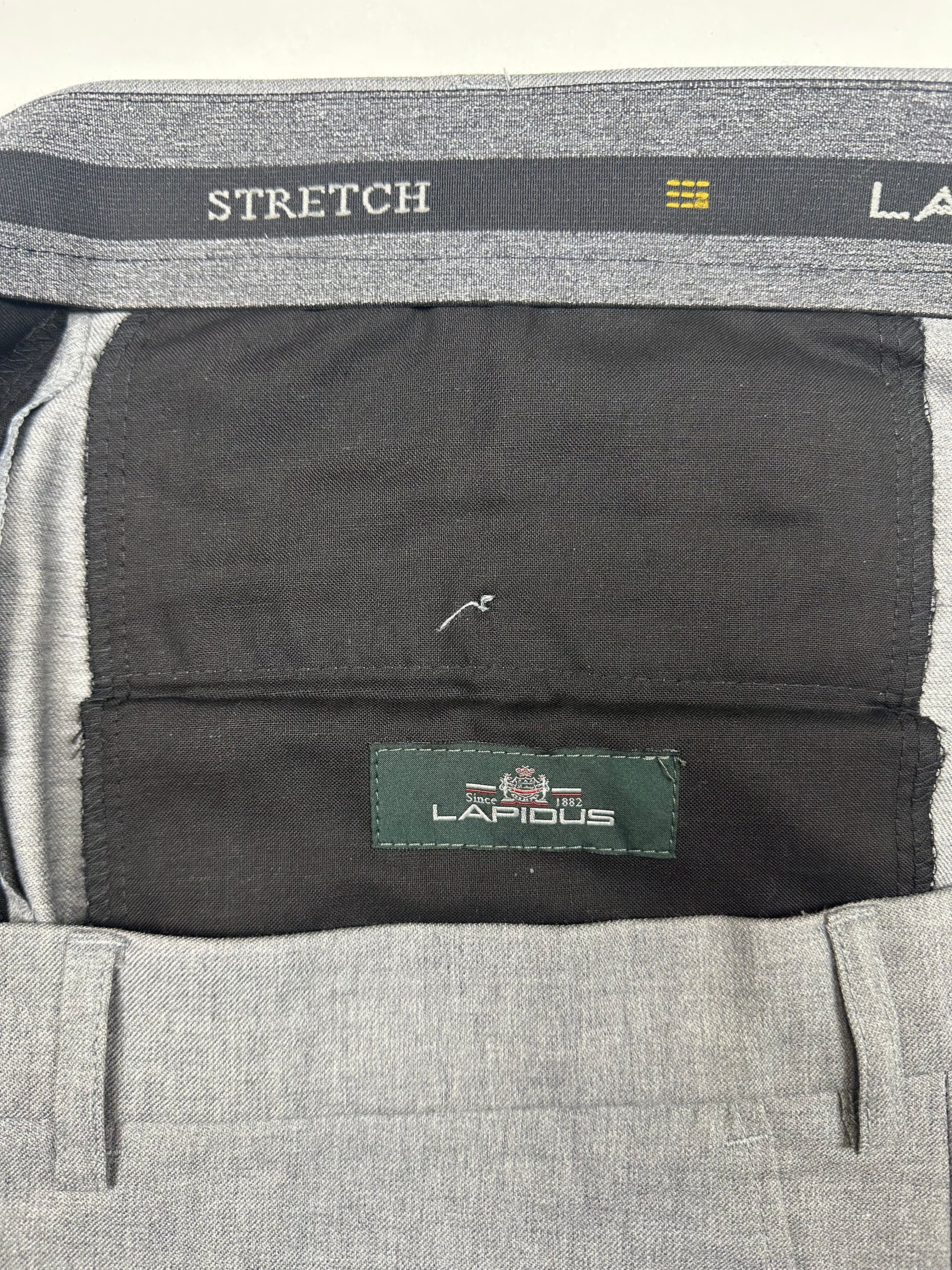 Lapidus – Wool Blend Suit Trousers (EU 62 / 3XL–4XL)