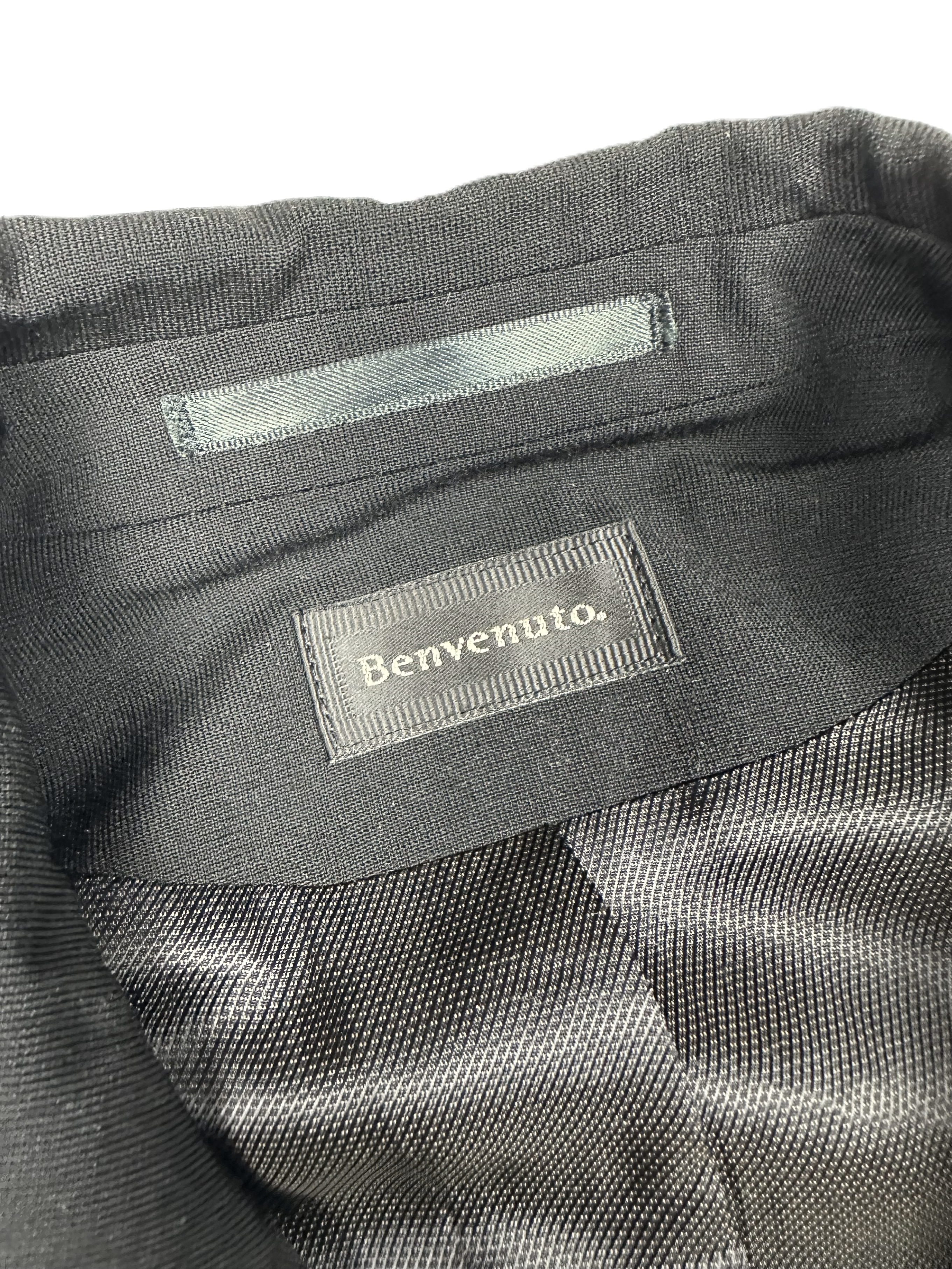 Benvenuto – Sakko | Black Wool Blend (EU 48)