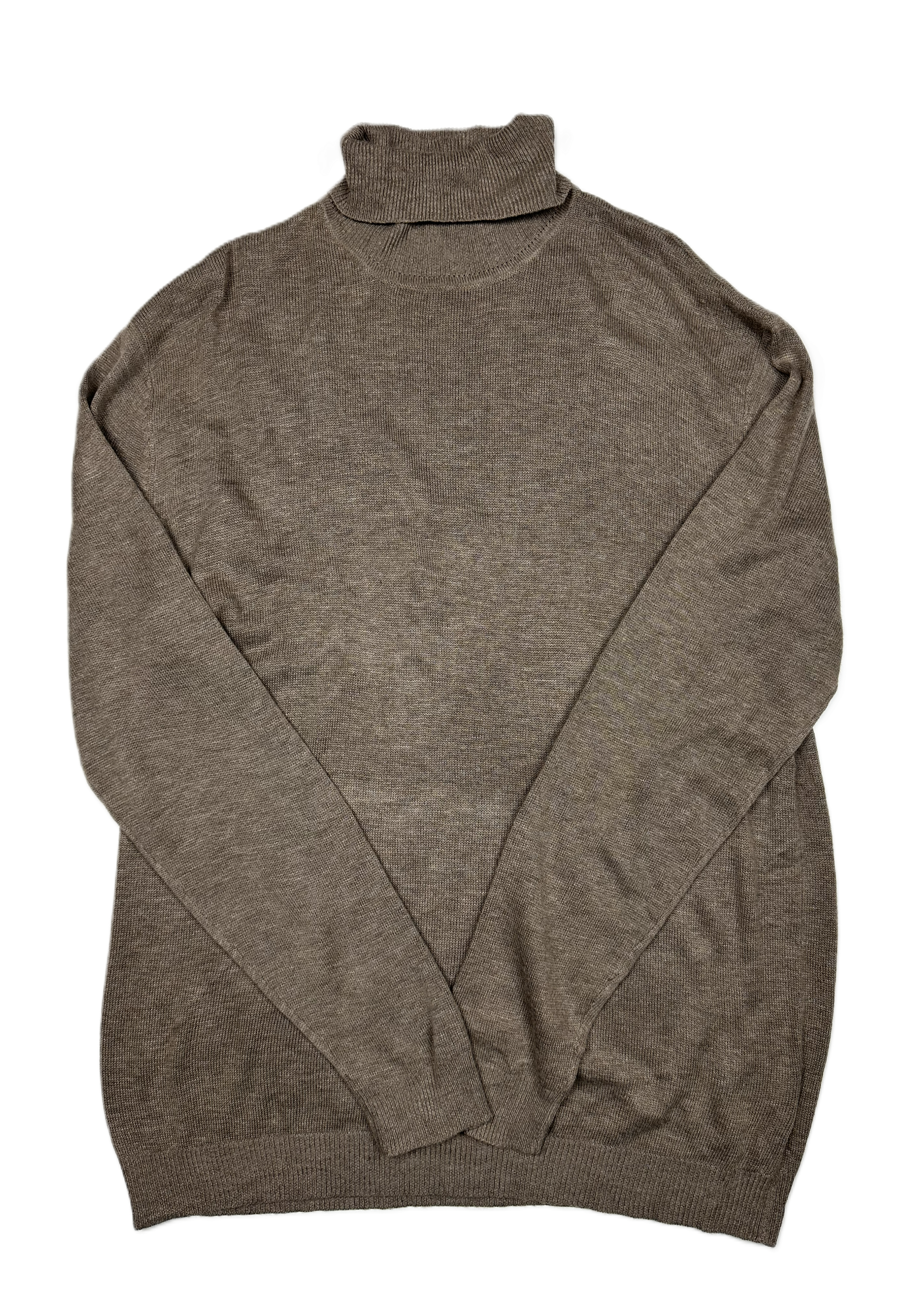 157 – Rollneck Knit | Beige Merino Blend (L)