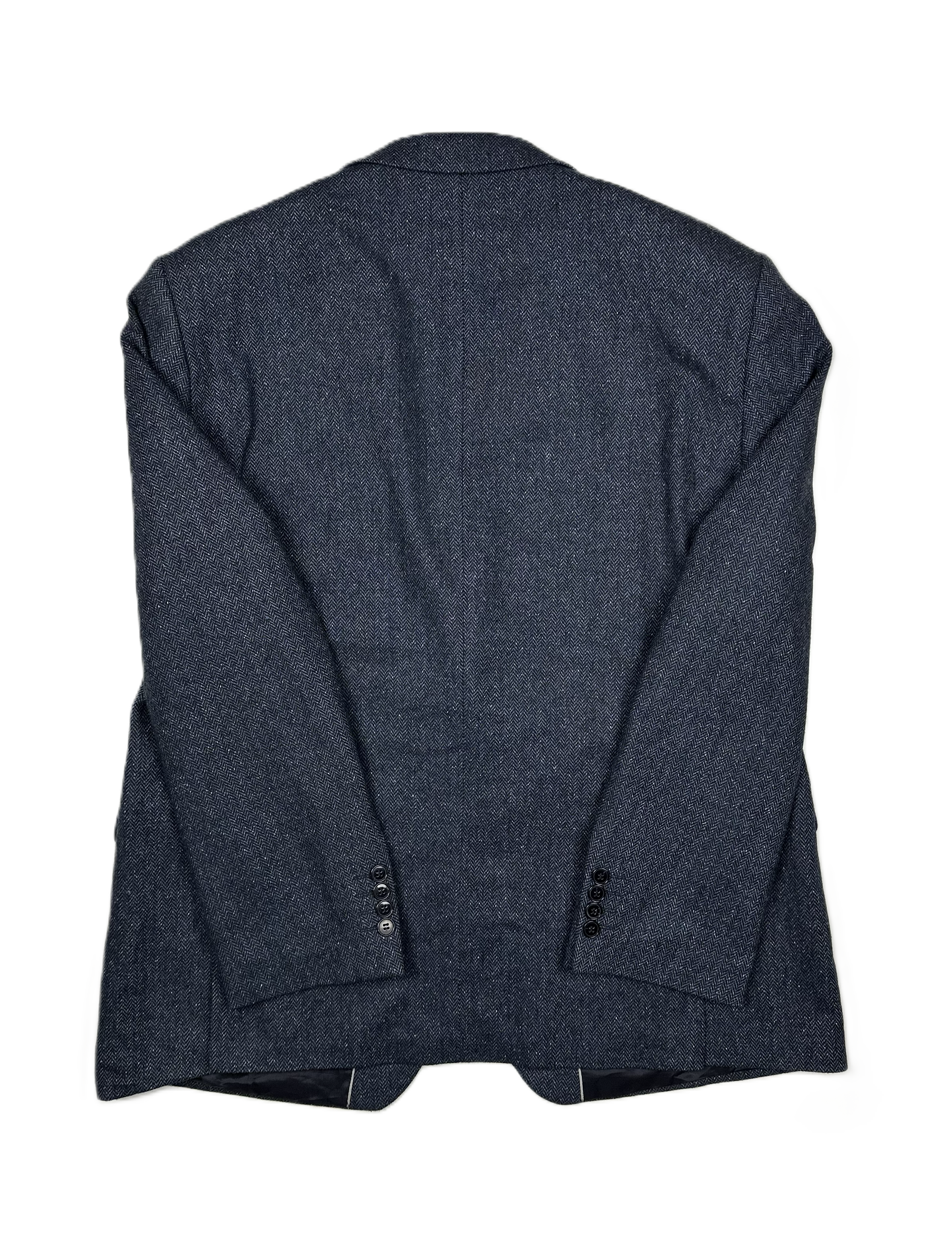 Carl Gross – Sakko | Dark Blue Wool-Silk Blend (EU 54 Short / 27)