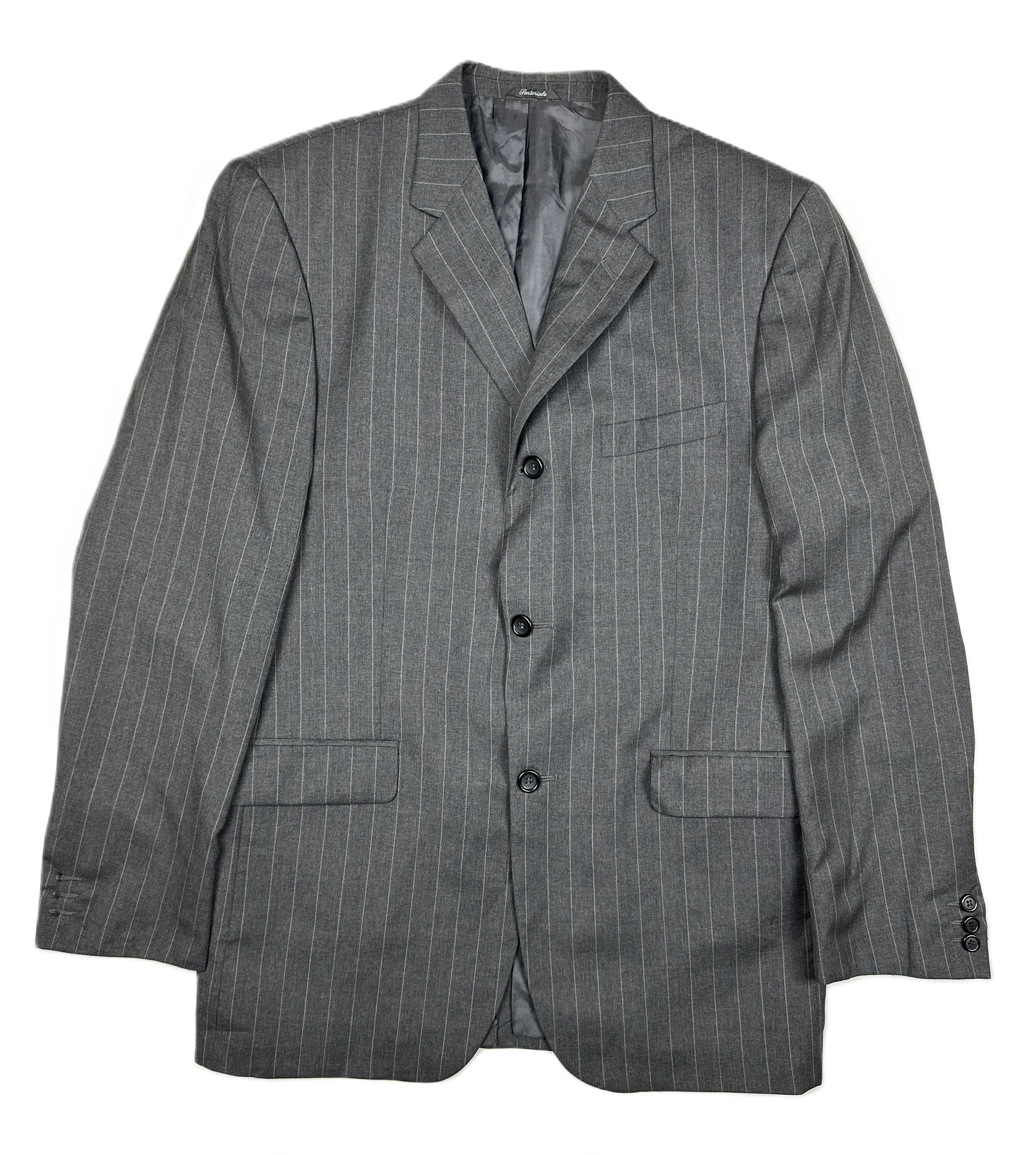 Partiorale – Sakko | Dark Grey Wool (EU 48)