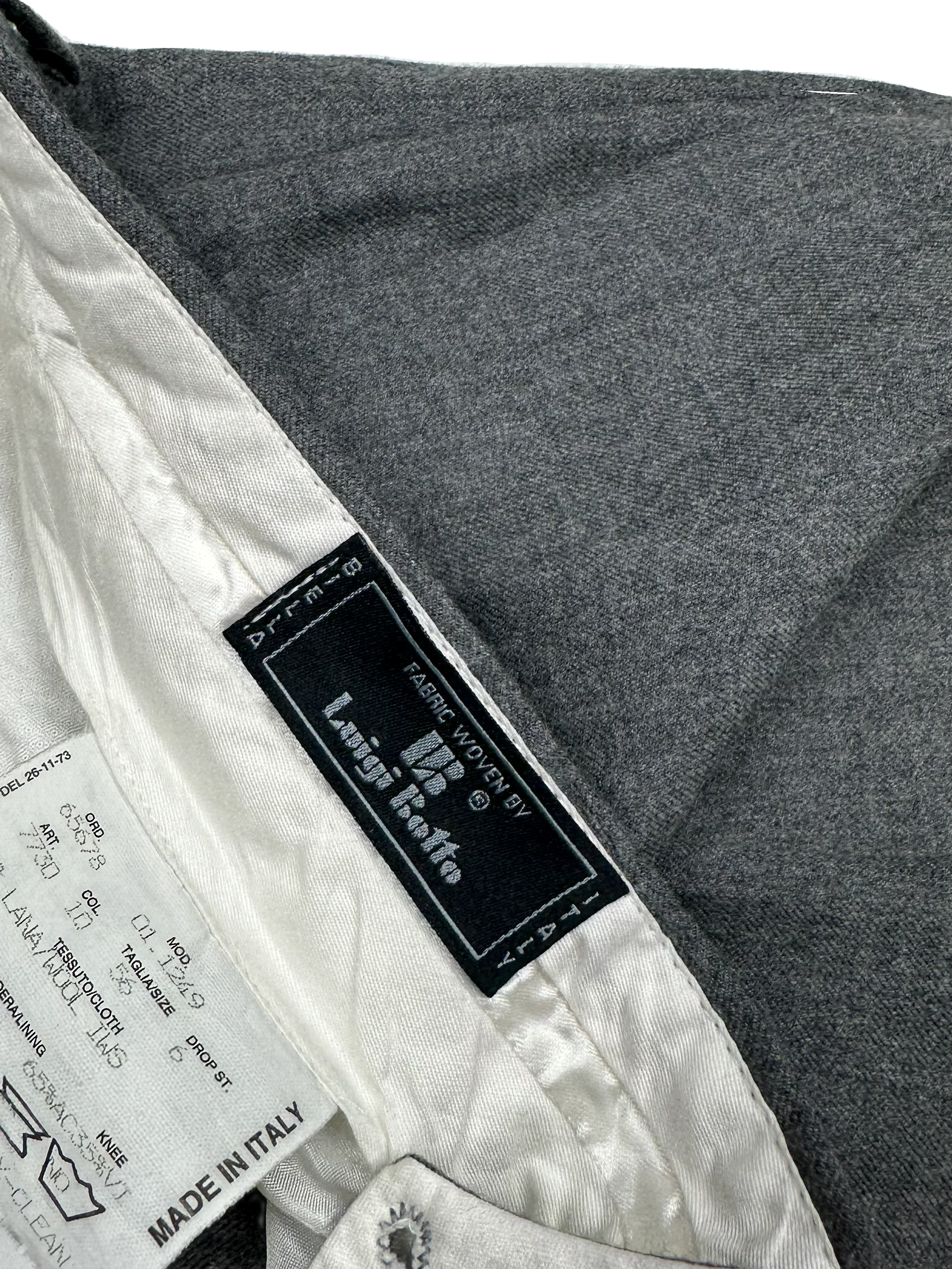 Luigi Botto (Biella, Italy) – Suit Trousers | Dark Grey Wool (EU 54 / W38–39)