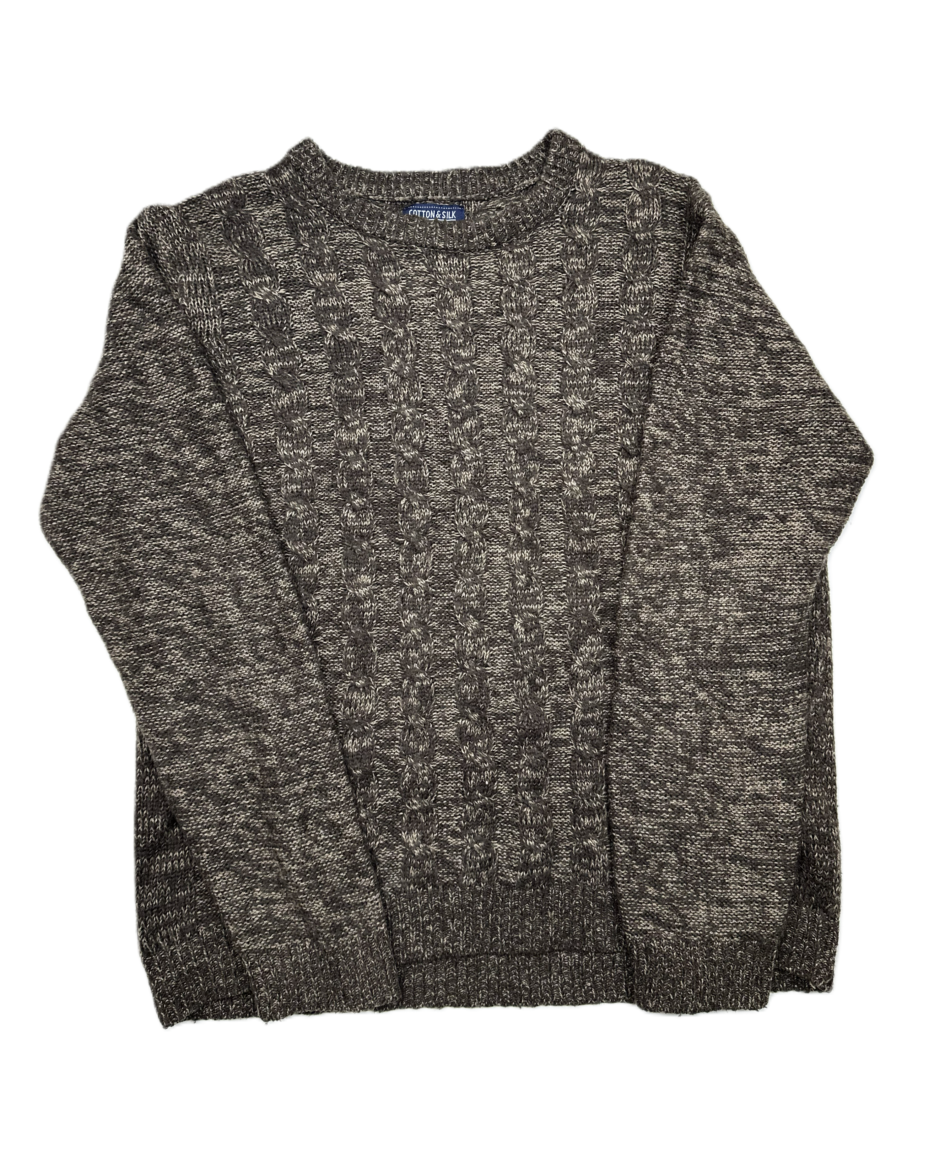 Cotton & Silk – Knit | Brown Acrylic (M)