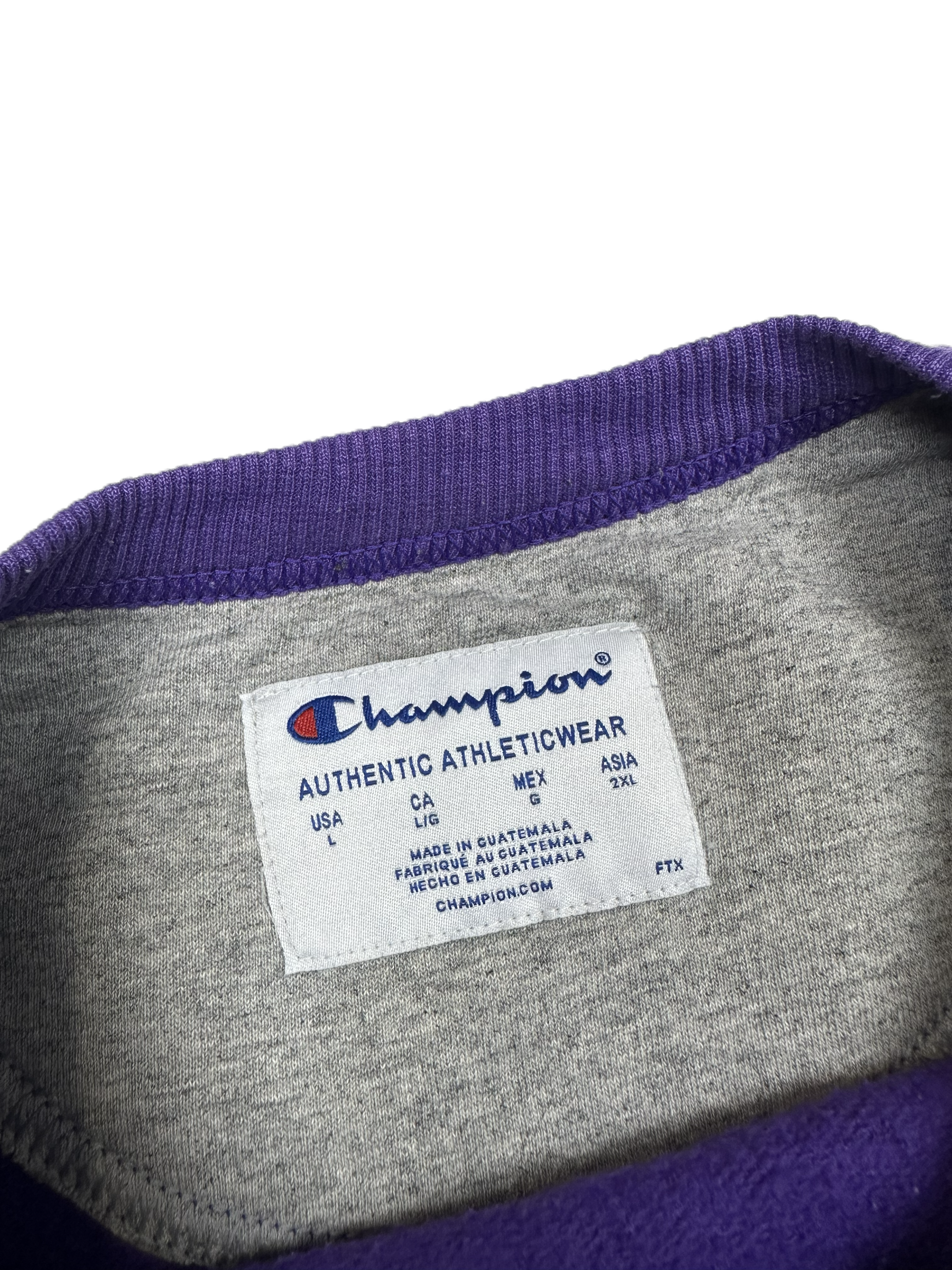 Champion – Knit | Purple Cotton-Poly Blend (L)