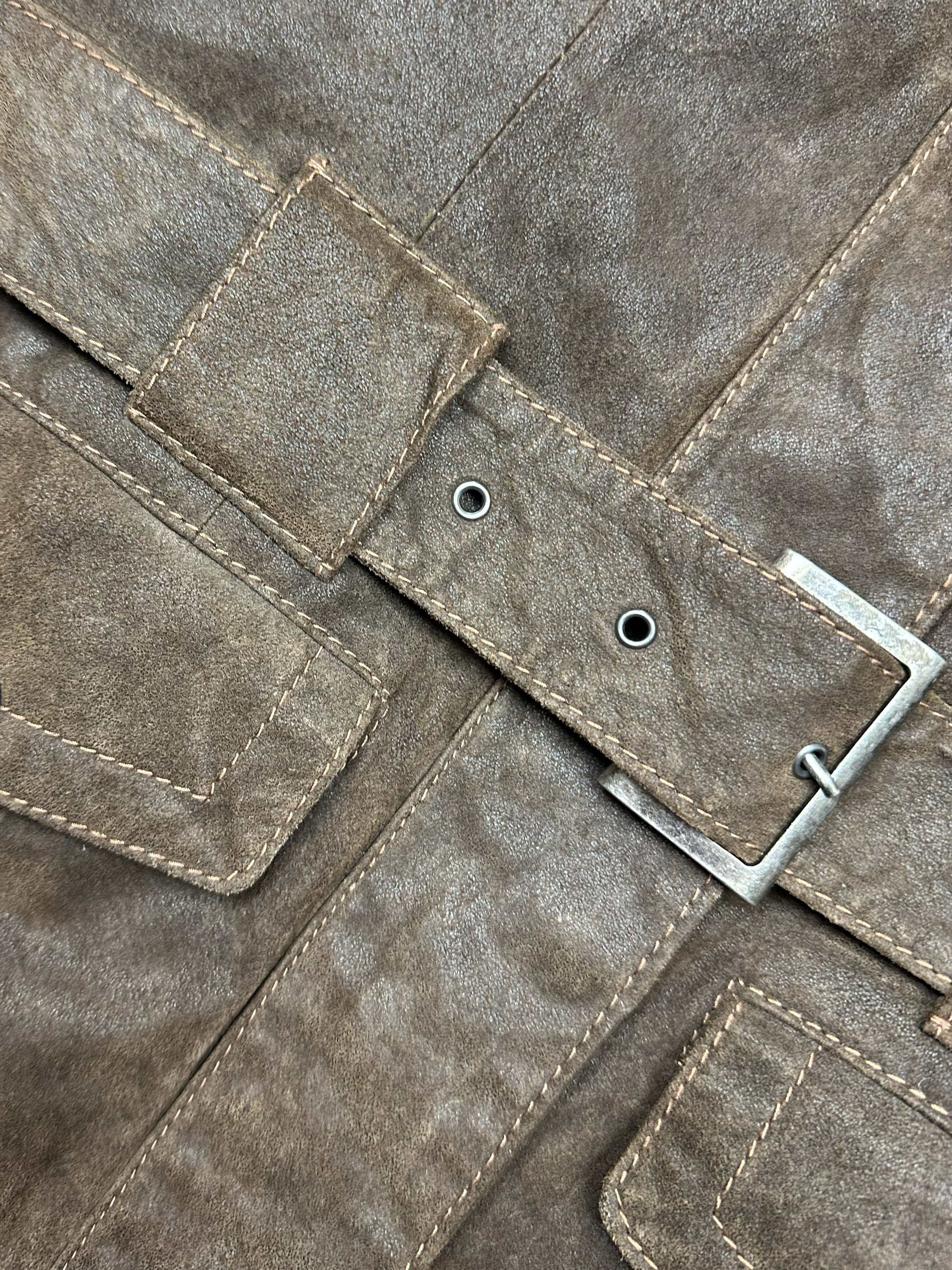 Human Nature – Leather Jacket | Brown Tailored Fit (XS)