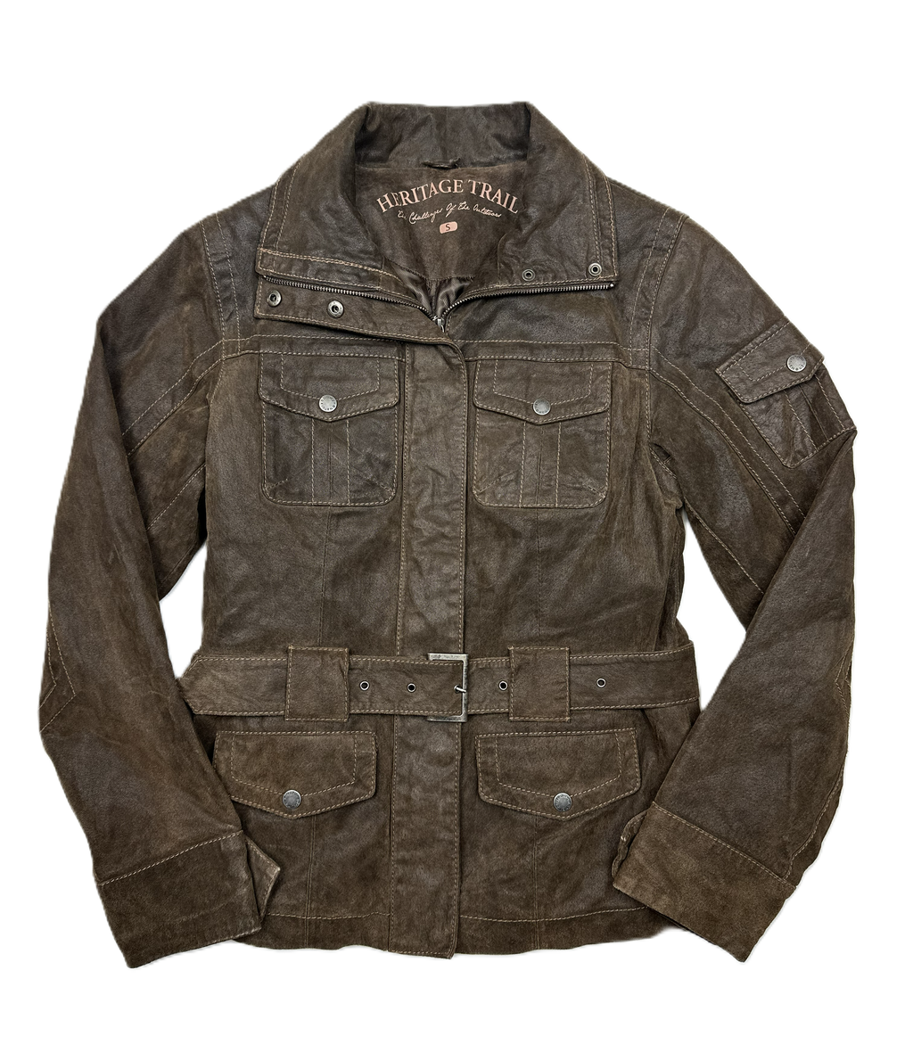 Human Nature – Leather Jacket | Brown Tailored Fit (XS)