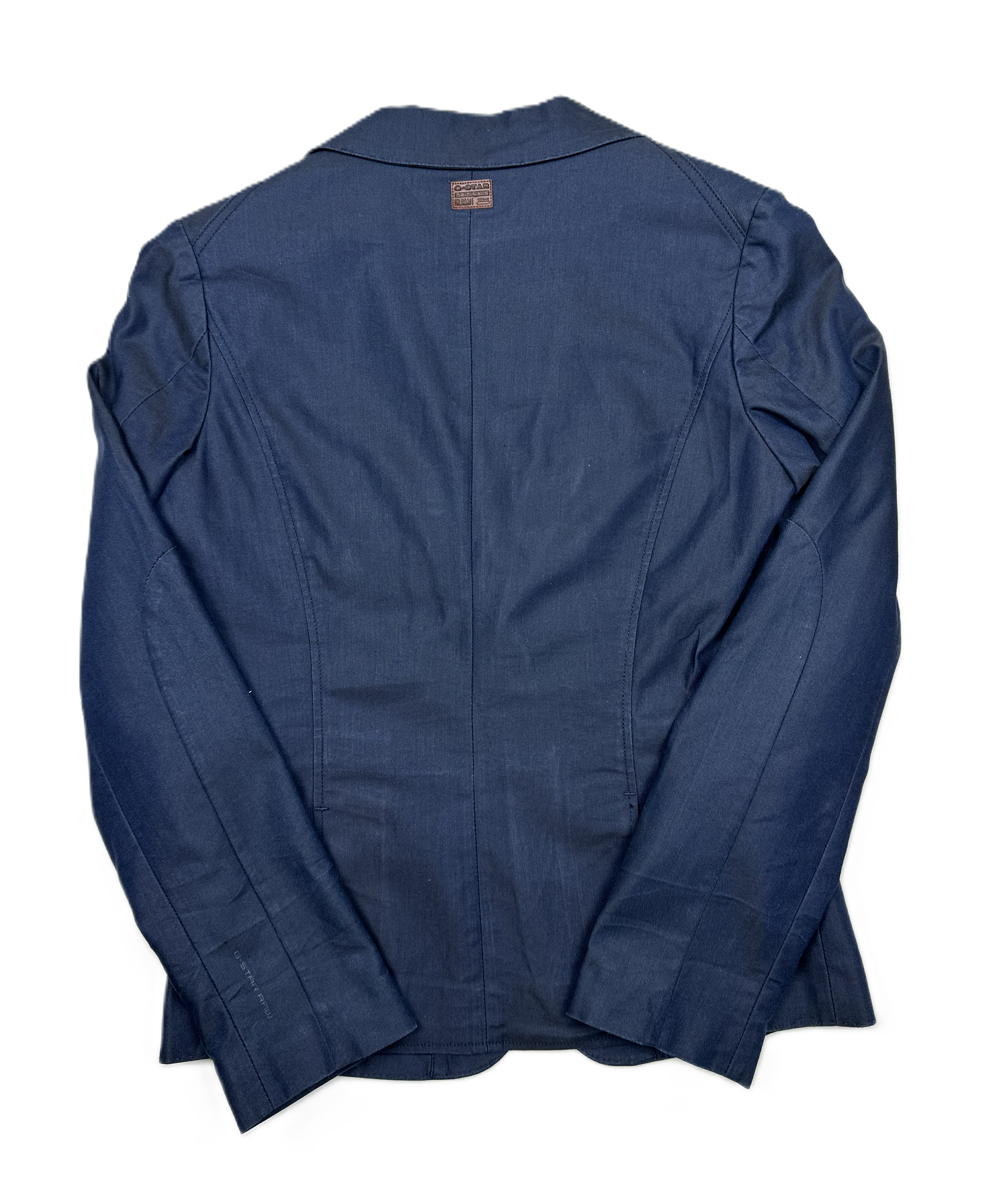 G-Star Raw – Blazer | Dark Blue Lyocell Blend (M, fits S)