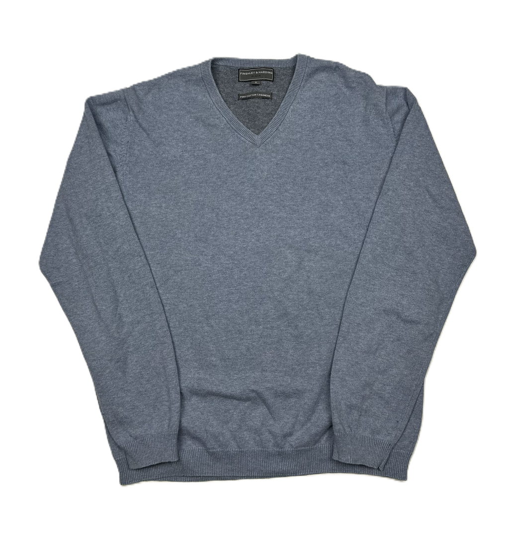 Finshley & Harding – Knit | Light Blue Pima Cotton-Cashmere (L)
