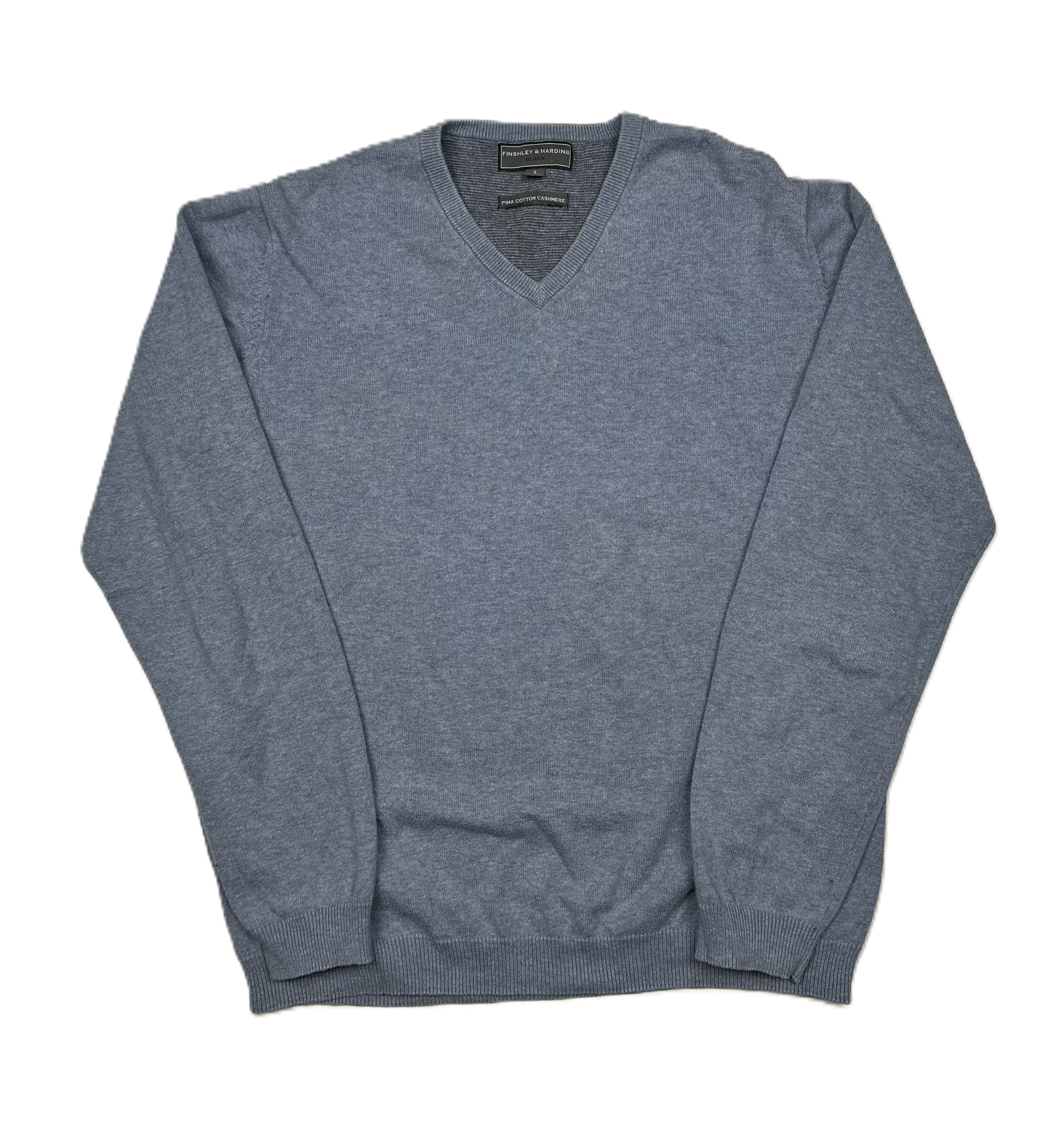 Finshley & Harding – Knit | Light Blue Pima Cotton-Cashmere (L)