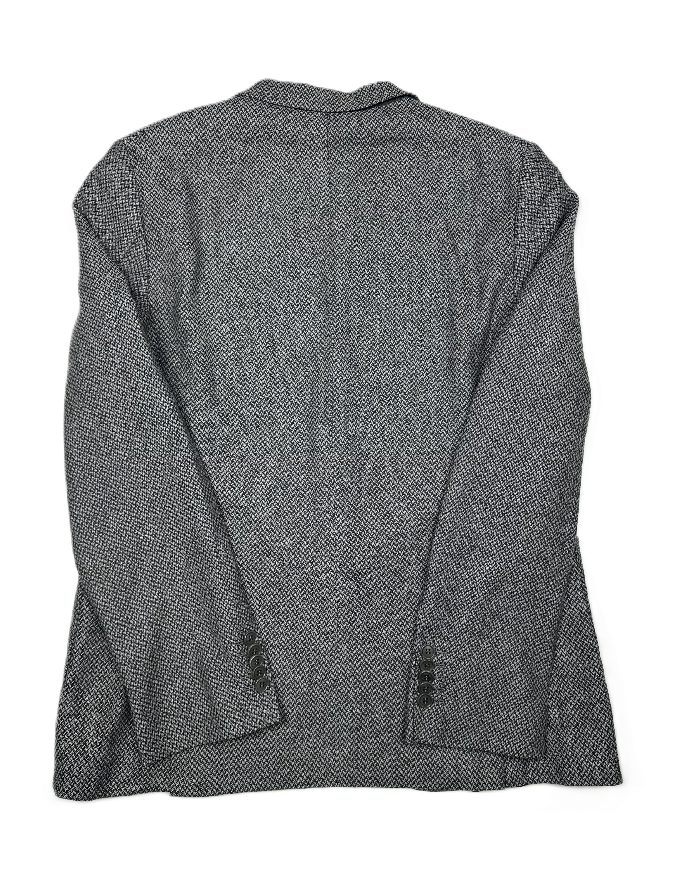 Drykorn – Blazer | Light Grey Patterned Wool Blend (EU 48)