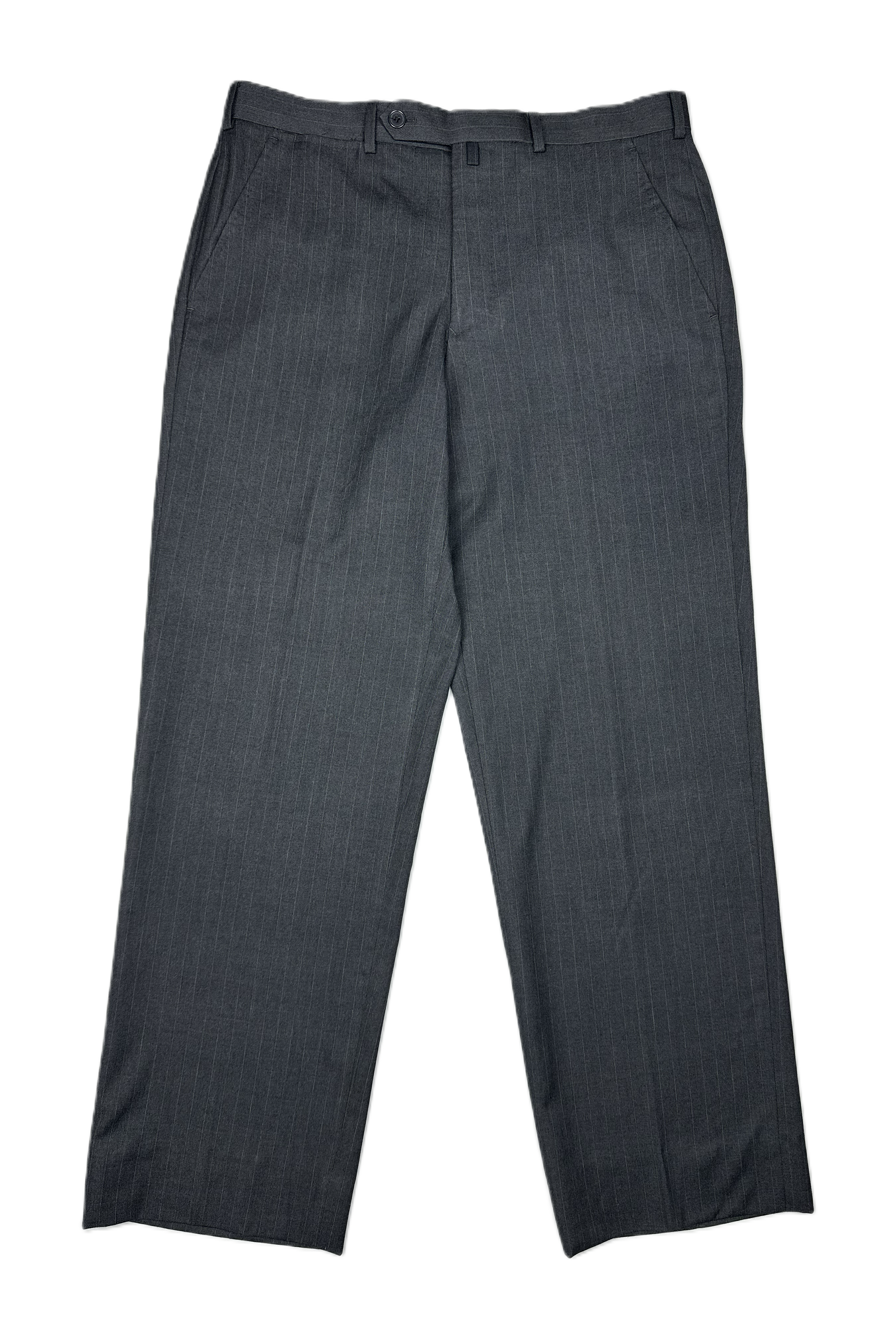 Tailored Trousers – Dark Grey Striped (EU 50)
