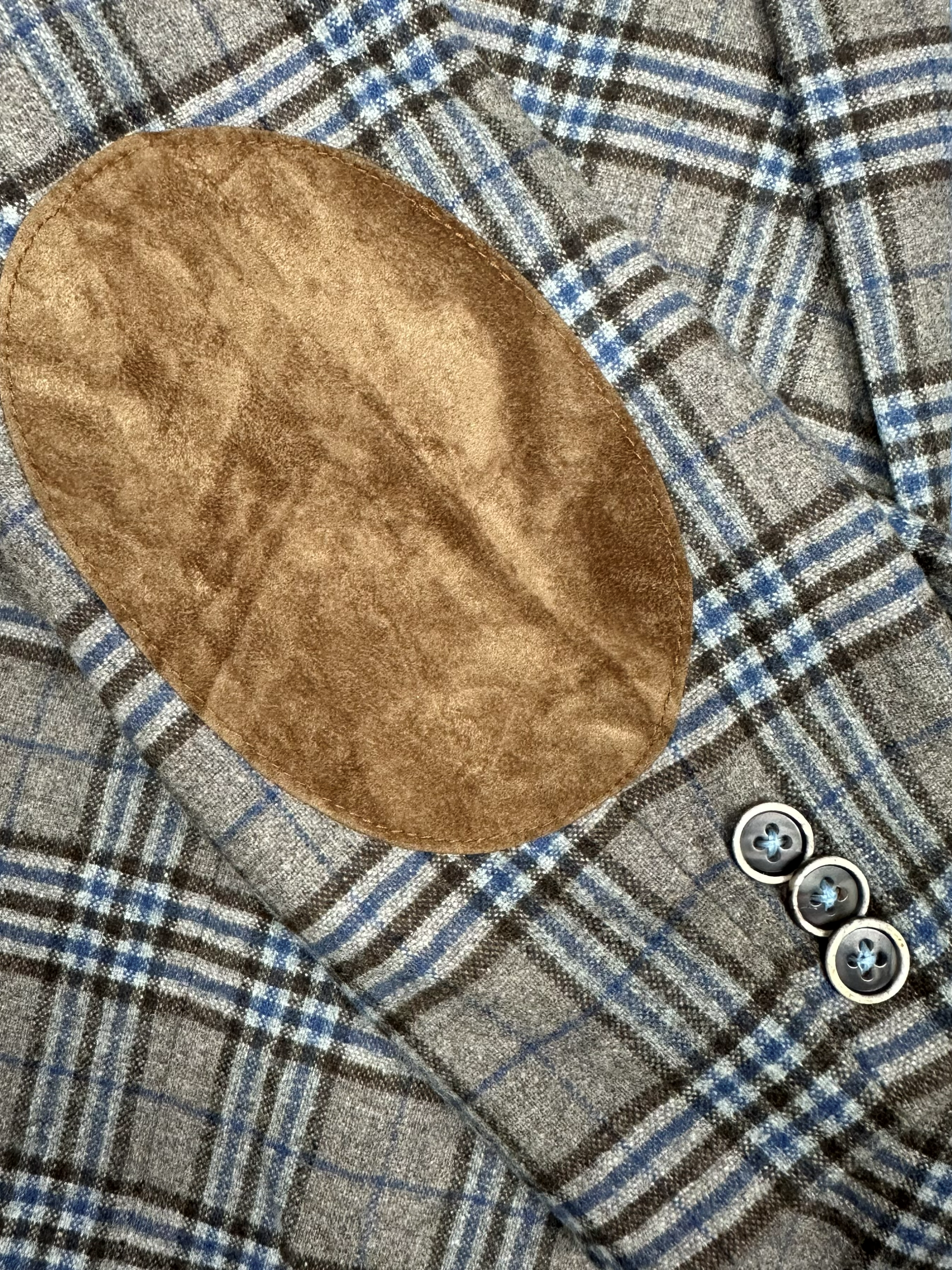 Monsieur Hector – Sakko | Light Brown Patterned Wool Blend (EU 44)