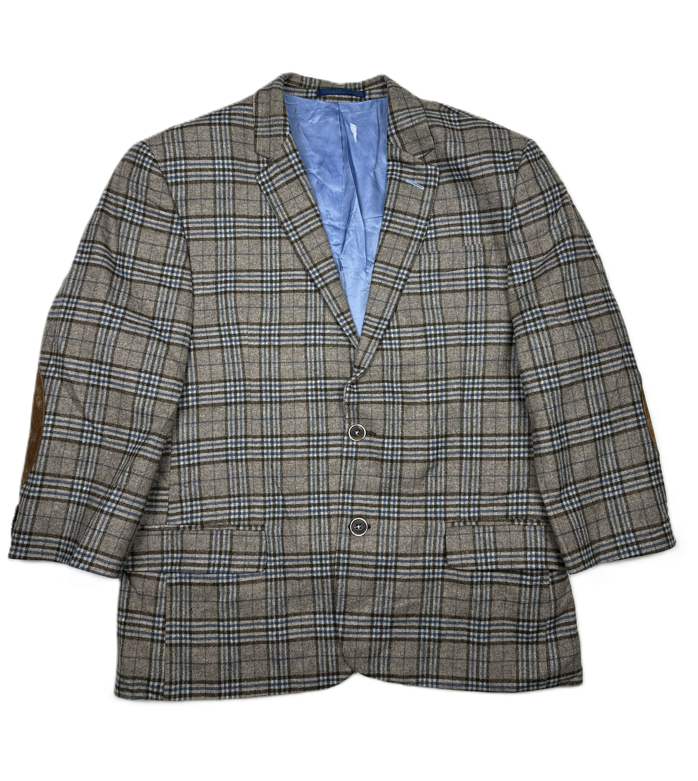 Monsieur Hector – Sakko | Light Brown Patterned Wool Blend (EU 44)