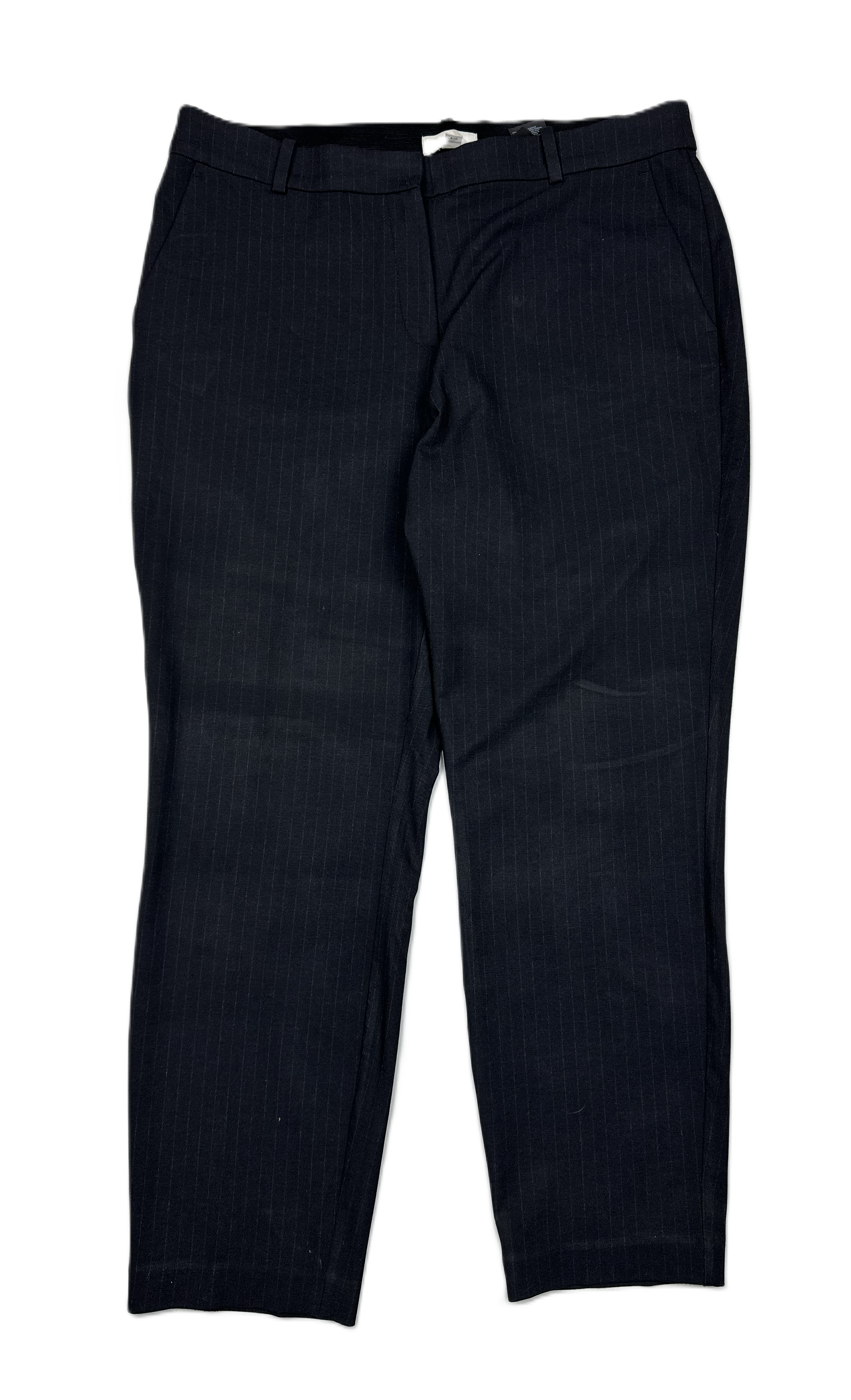 H&M – Suit Trousers | Black Pinstripe (EU 48 / M)