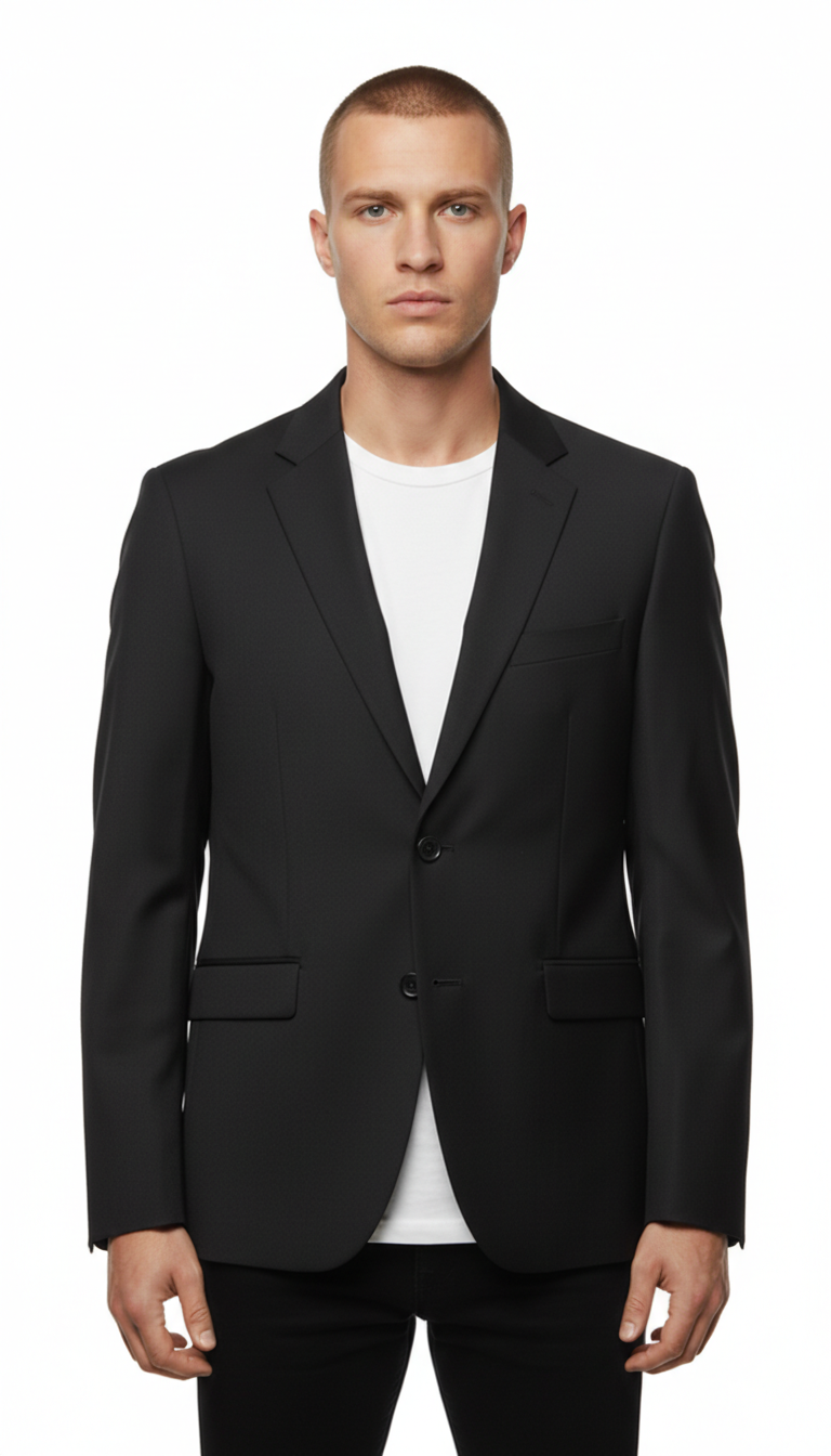 Angelo Litrico – Sakko | Black Wool Blend (EU 48)