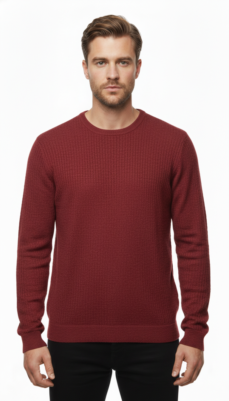 C – Knit | Red Cotton Blend (L)