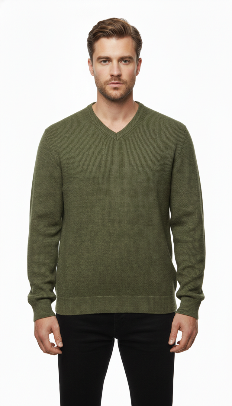 Camissima – Knit | Green Cashmere Blend (EU 52 / L)