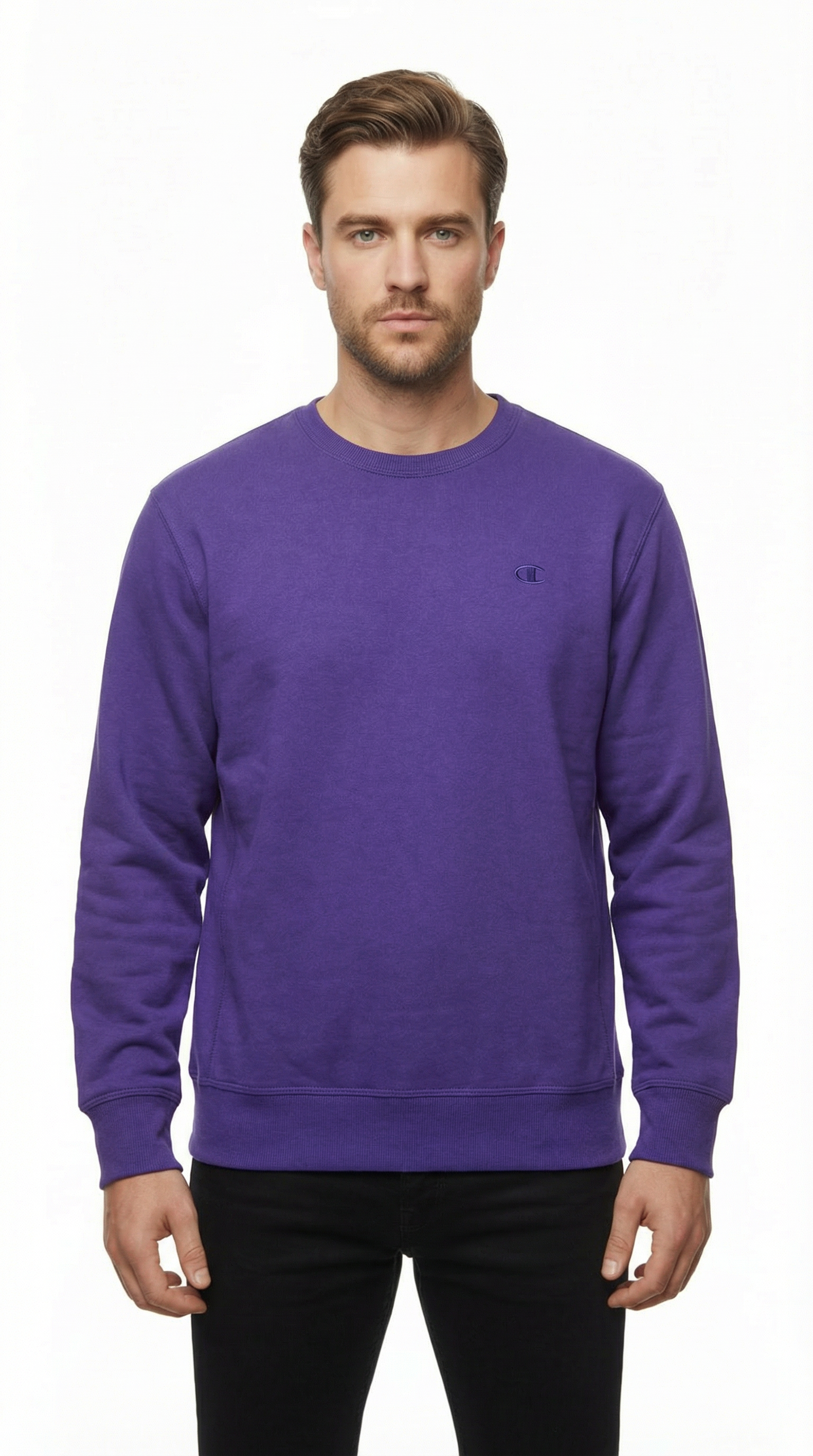 Champion – Knit | Purple Cotton-Poly Blend (L)