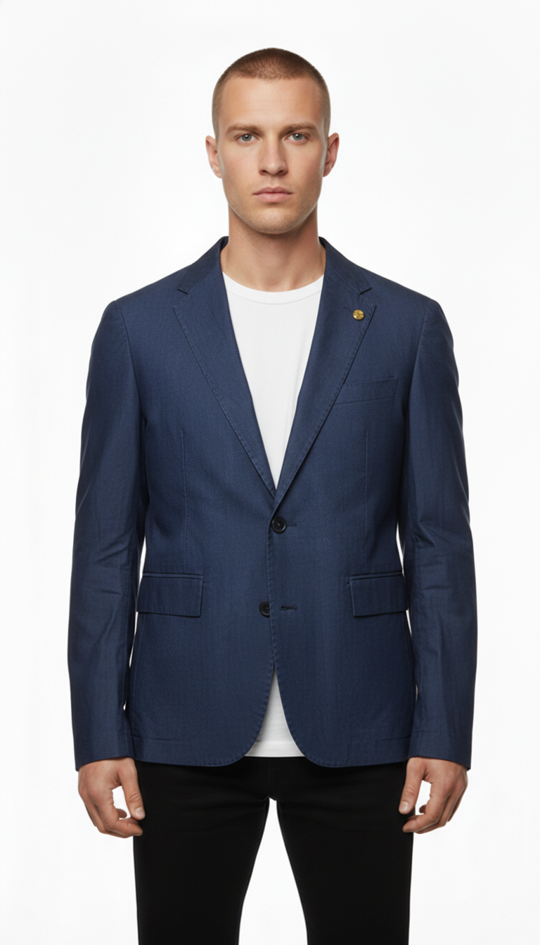 G-Star Raw – Blazer | Dark Blue Lyocell Blend (M, fits S)