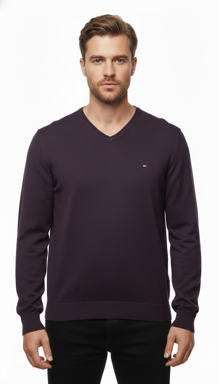 Tommy Hilfiger – Knit | Bordeaux Wool (L)