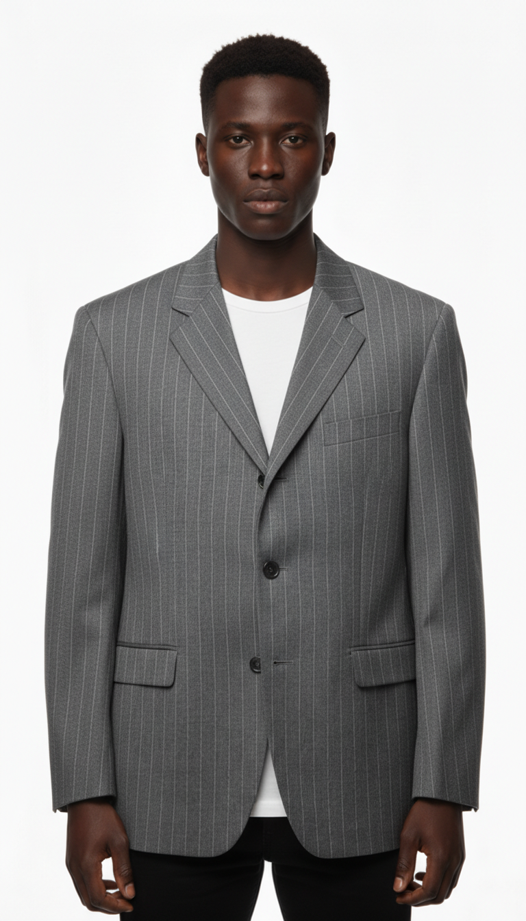 Partiorale – Sakko | Dark Grey Wool (EU 48)