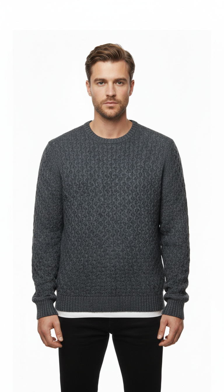 Pretend – Knit | Dark Grey Cotton Blend (L)