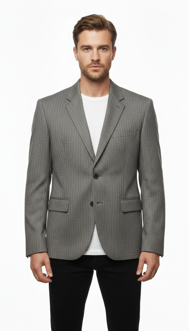 Reserved City Line – Sakko | Brown-Beige Wool Blend (EU 50)