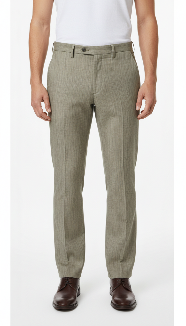 Sunwill – Suit Trousers | Dark Beige-Brown Wool Blend (EU 50 Short / 25)