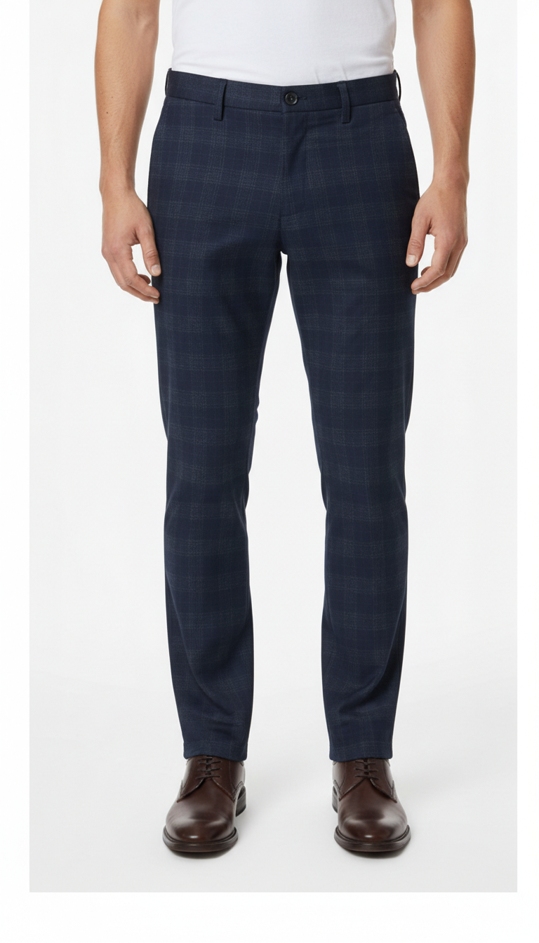Zara – Suit Trousers | Dark Blue Viscose Blend (EU 50 / W36)