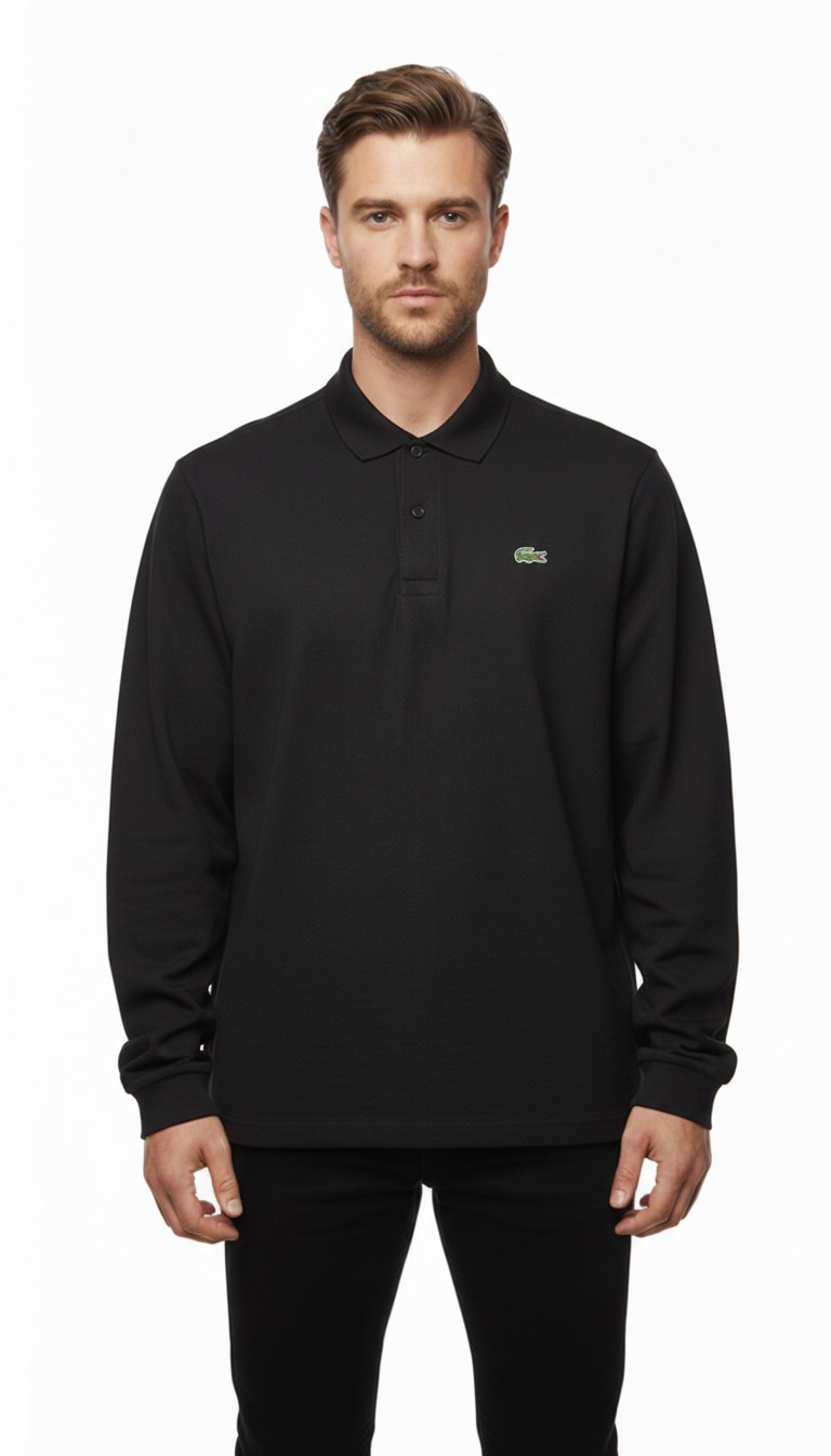 Lacoste – Knit | Black Cotton Classic Fit (L / FR 5)